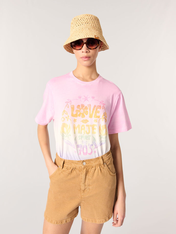 T-Shirt mit Druckmuster