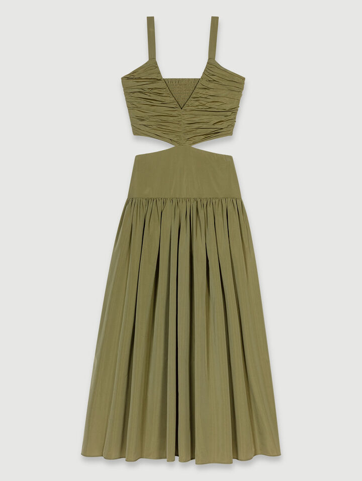 Taftkleid mit Cut-outs