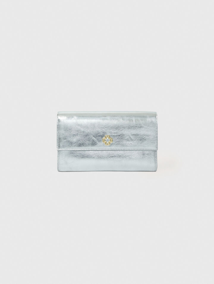 Brieftasche in Metallic-Optik