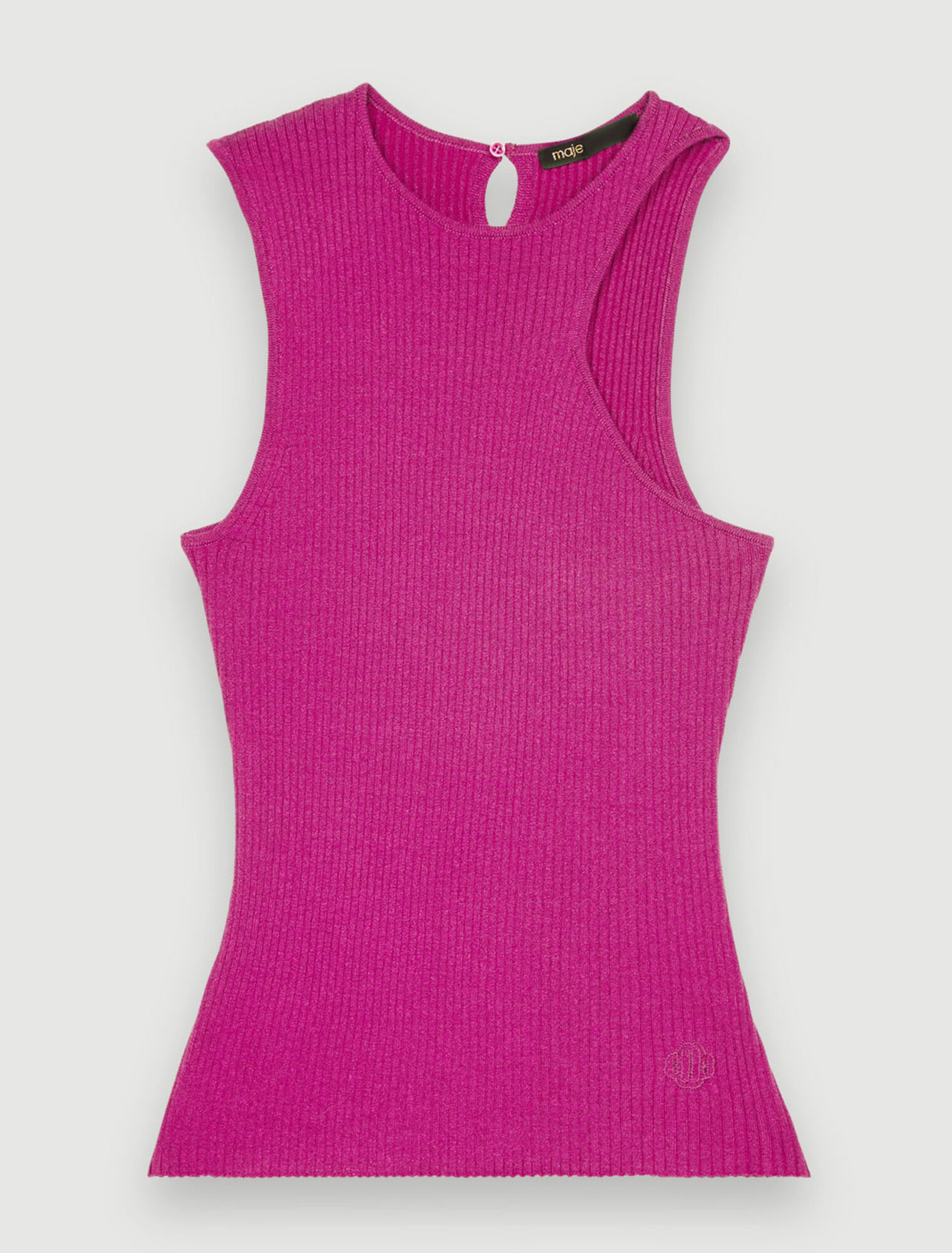 Asymmetrisches Tank Top aus Maschenware