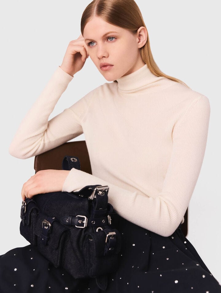 Pullover aus Wolle und Seide