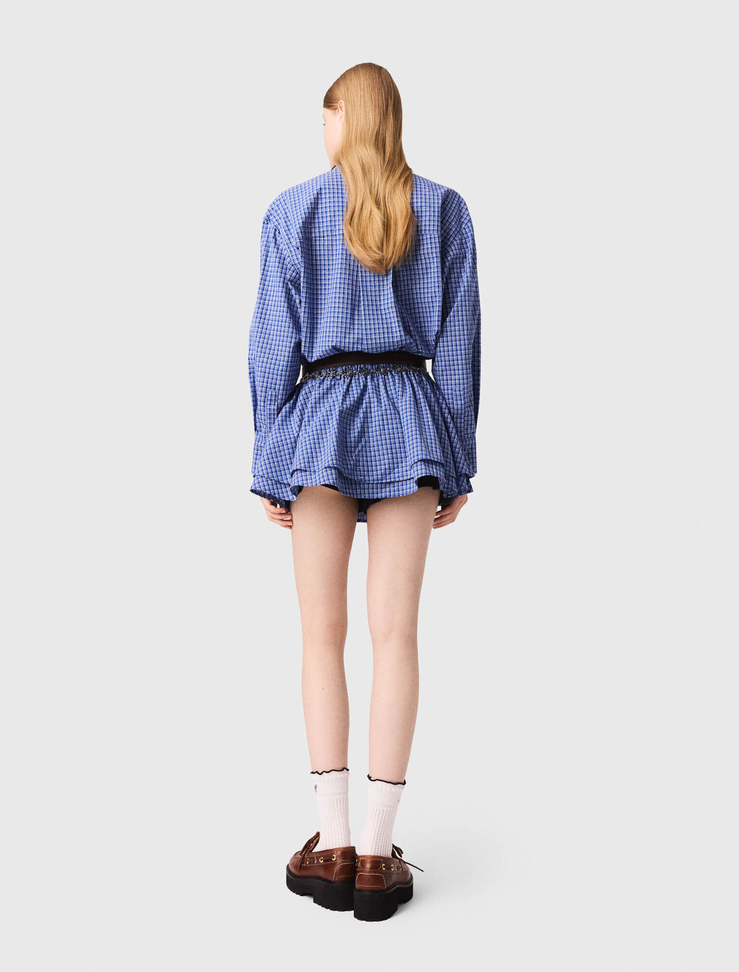 Stretch-Baumwoll-Overall mit Strass