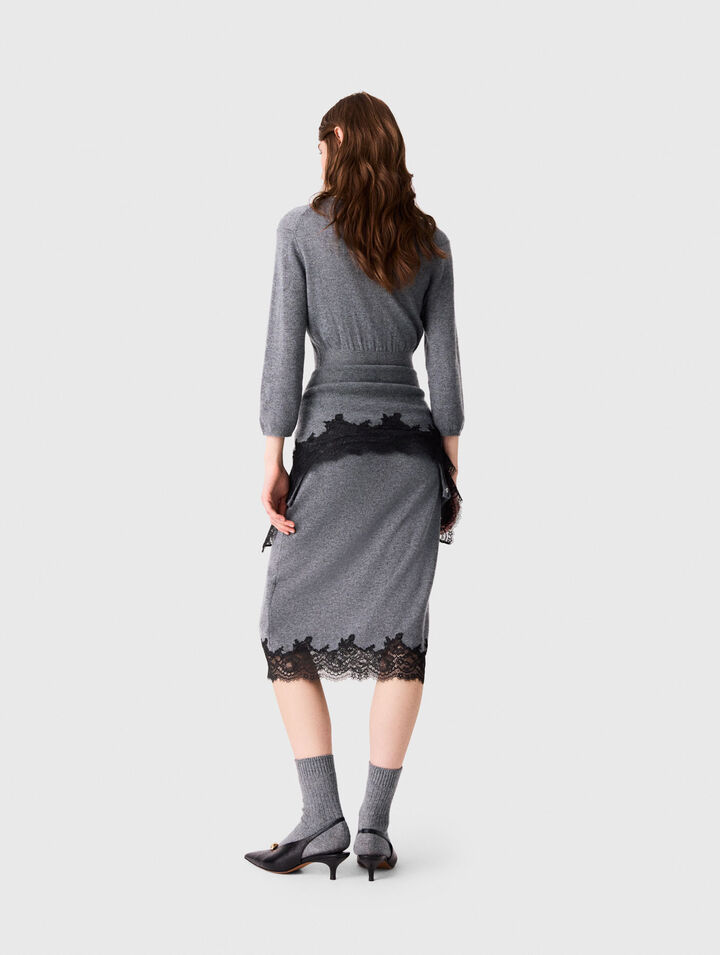 Kleid mit Spitzeneinsatz