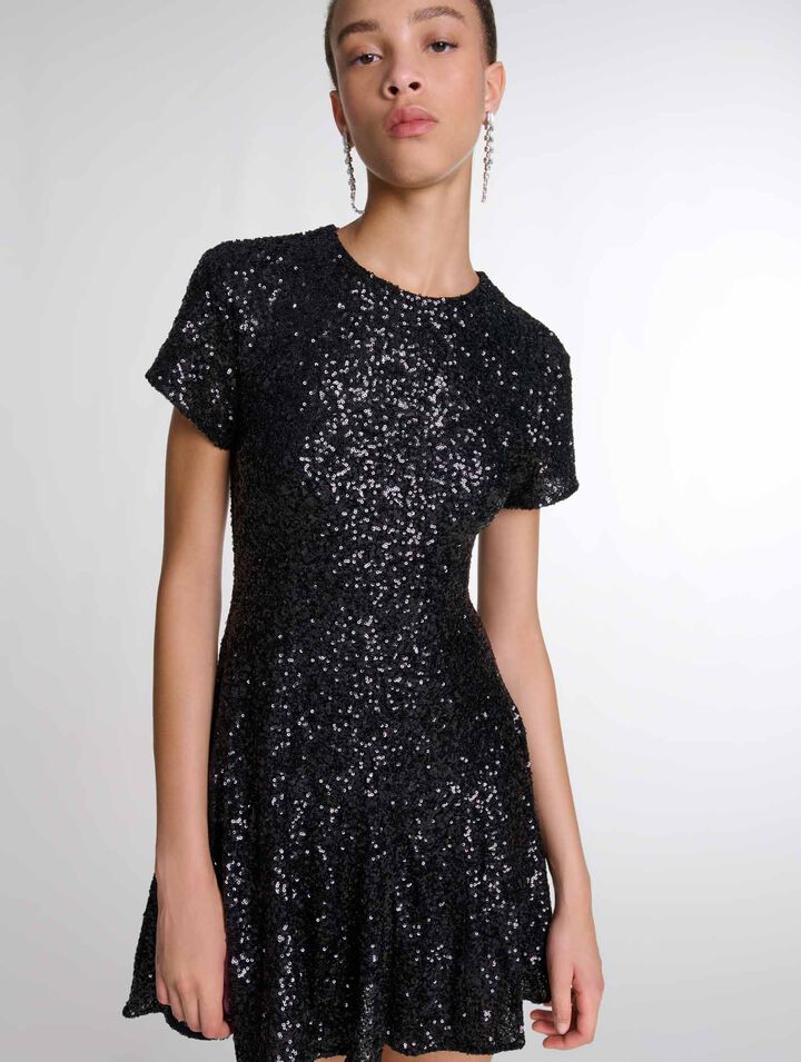 Kurzes Paillettenkleid