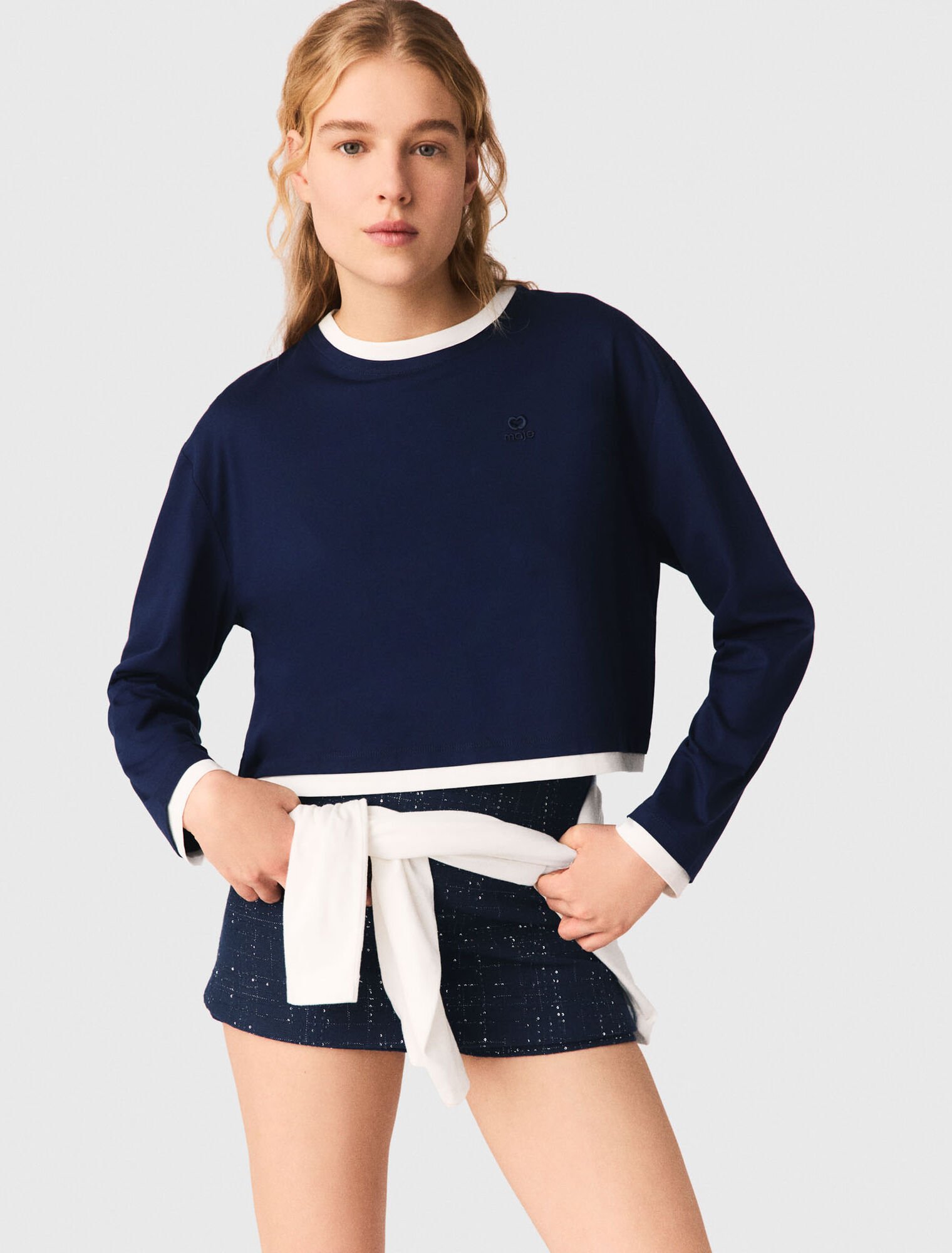 T-Shirt im Lagen-Look