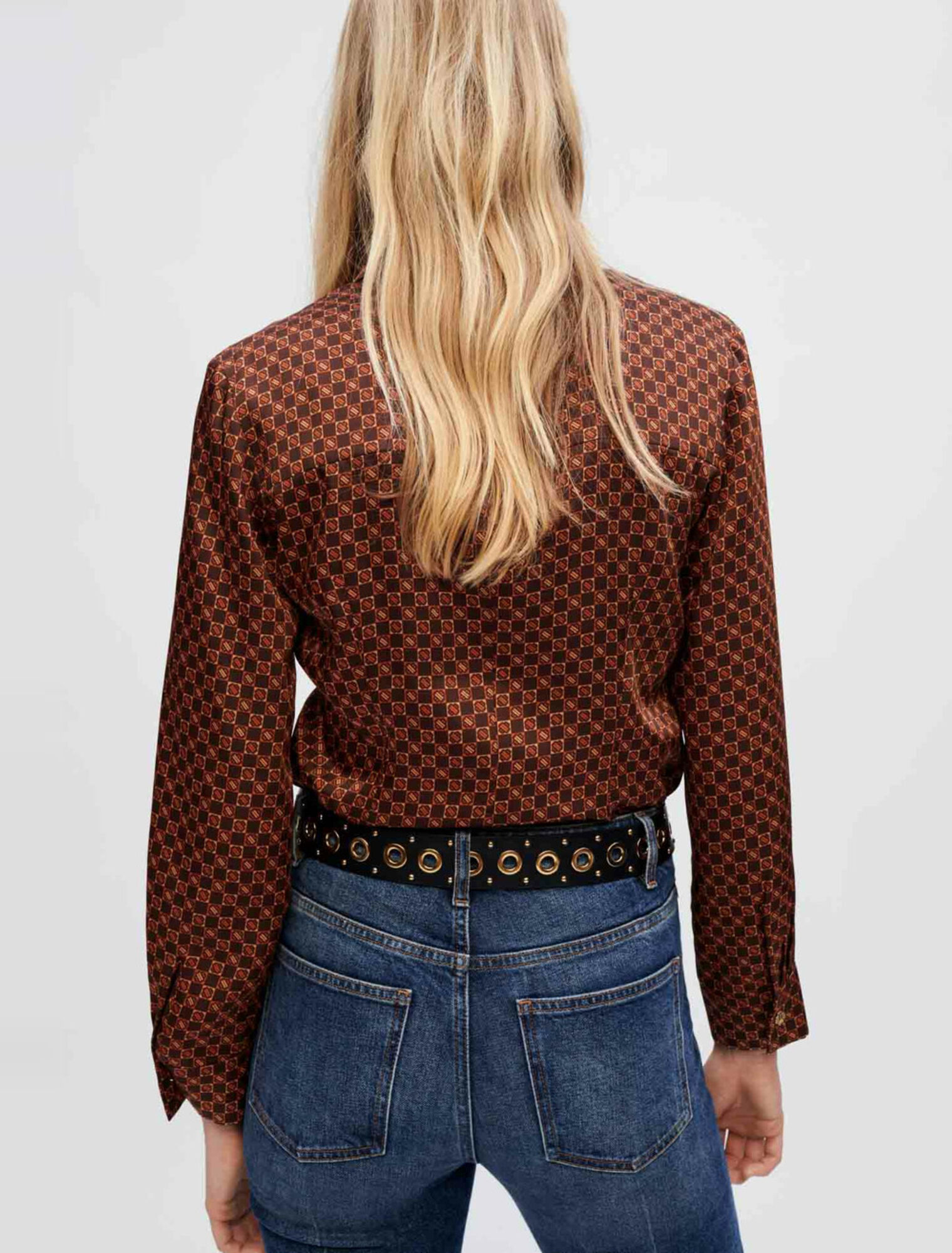 Bedrucktes Satinhemd mini Clover