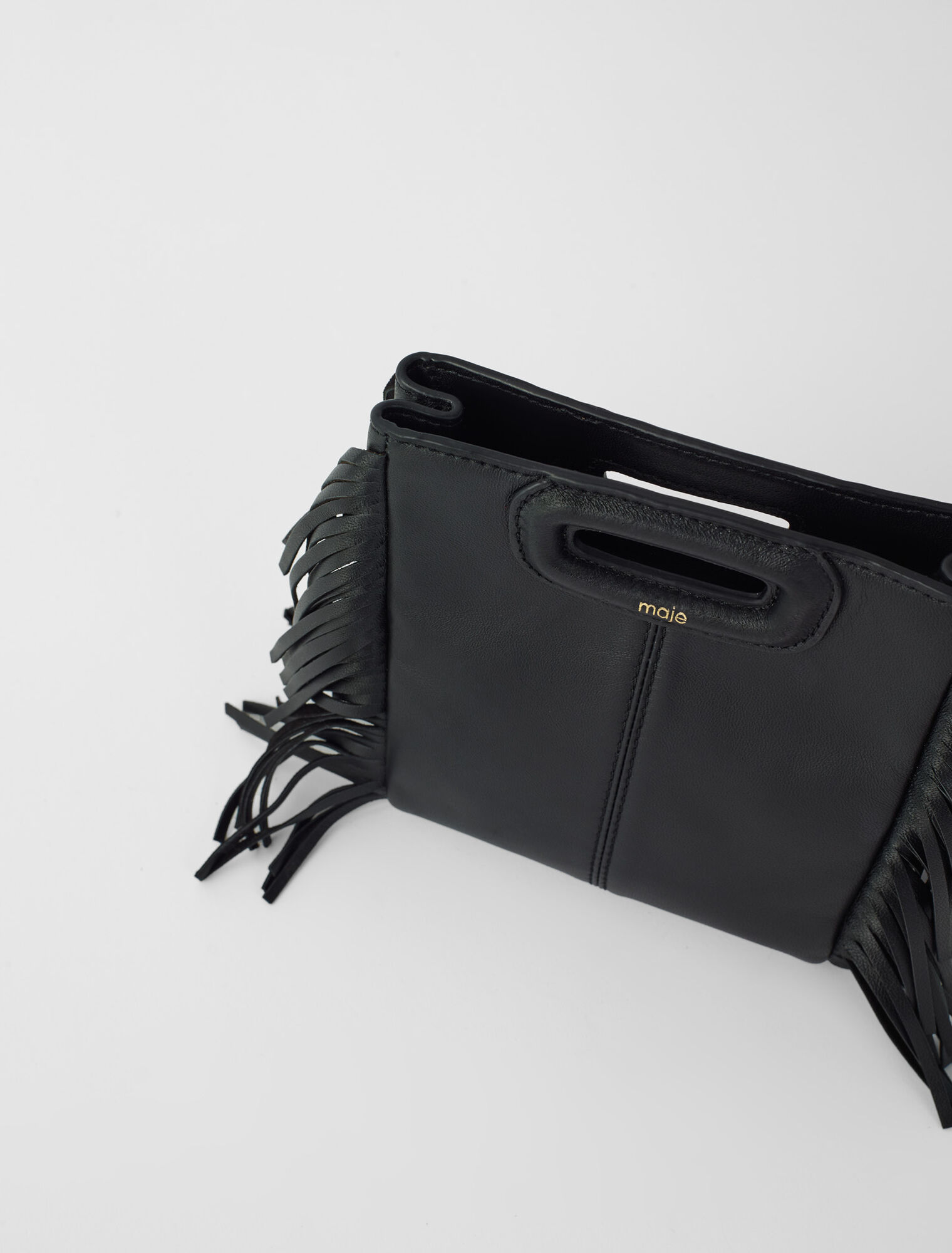 Lederhandtasche mit Kette