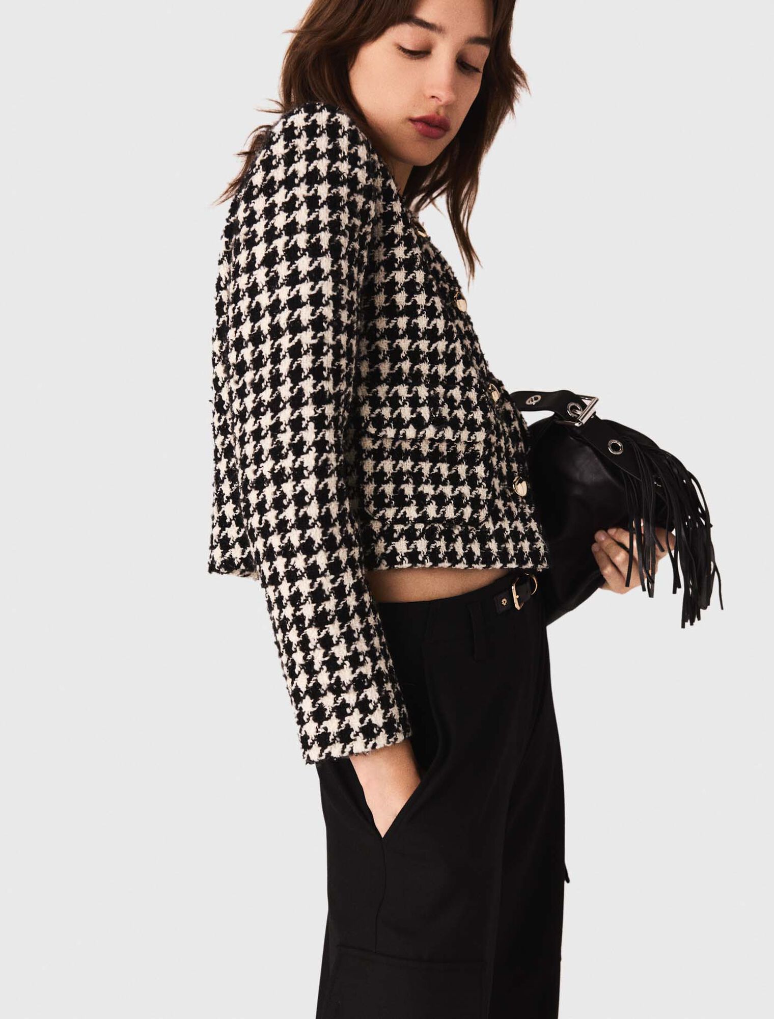 Kurze Tweedjacke