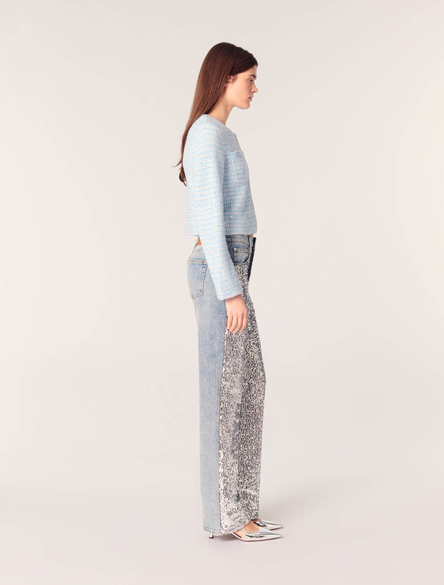 Cardigan mit Pailletten