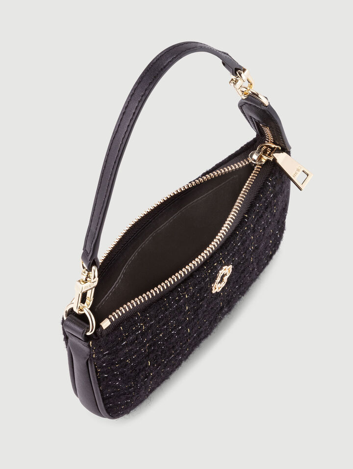 Kleine Tweed-Clutch