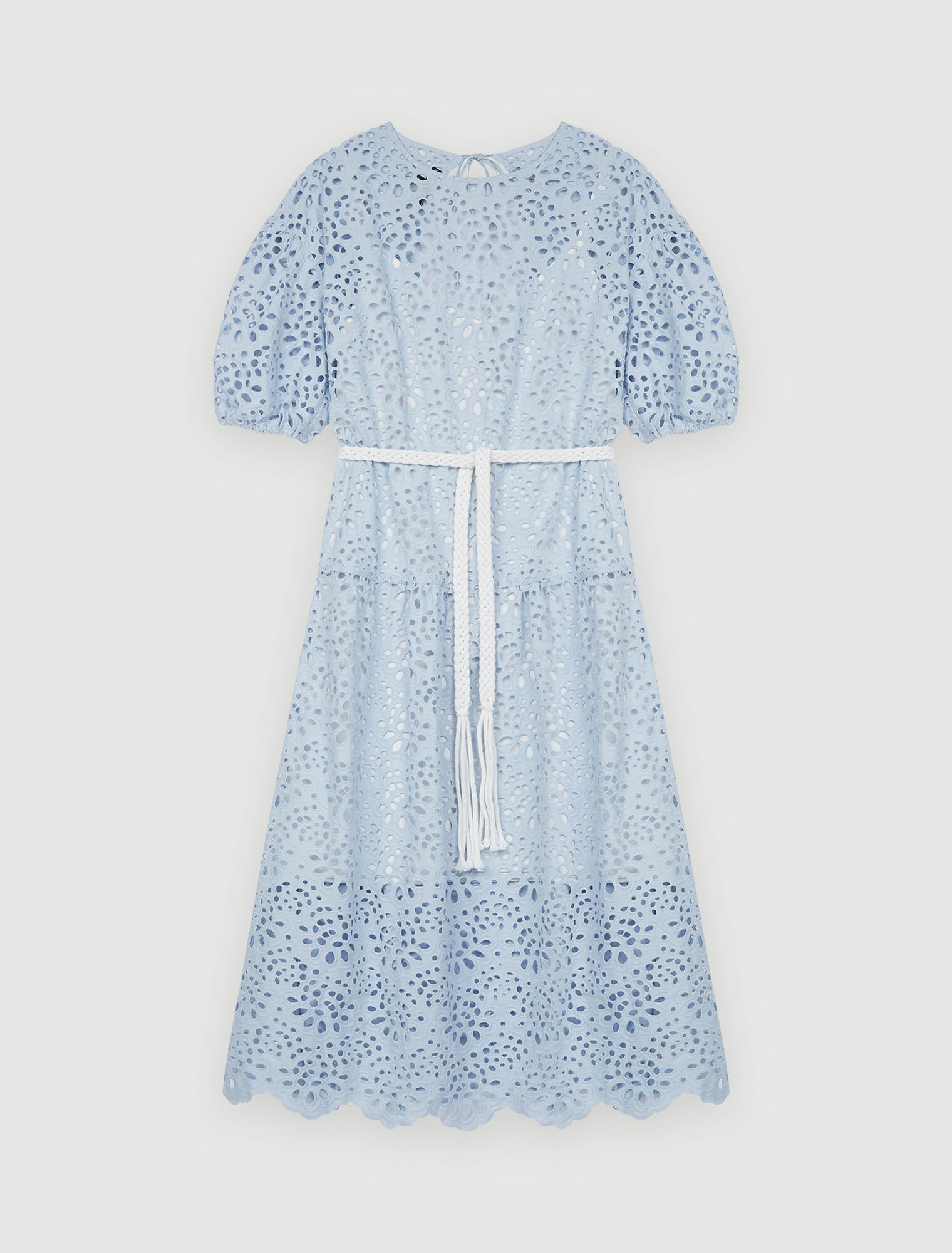 Kleid aus rückenfreier Guipure-Spitze