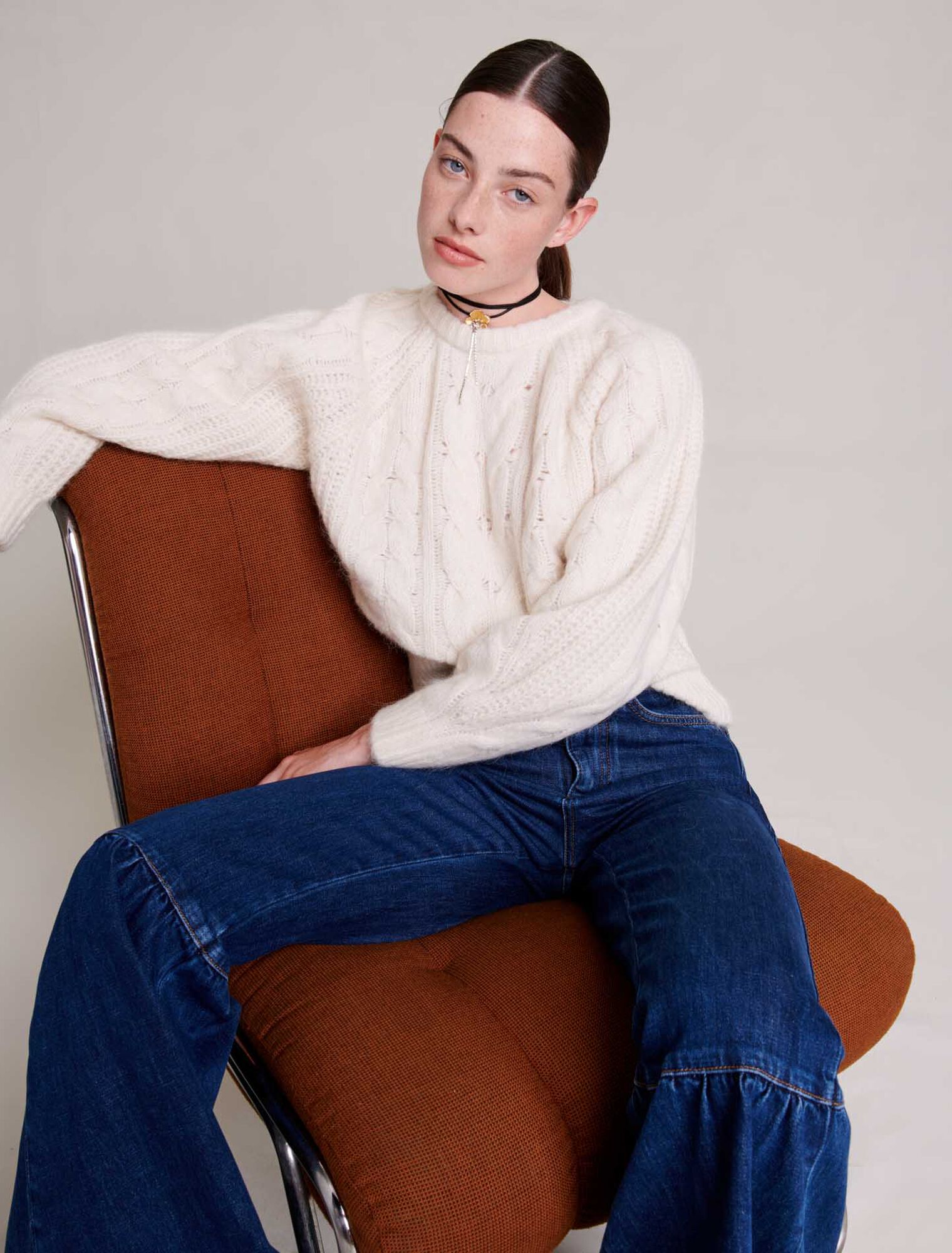 Zopfstrickpullover