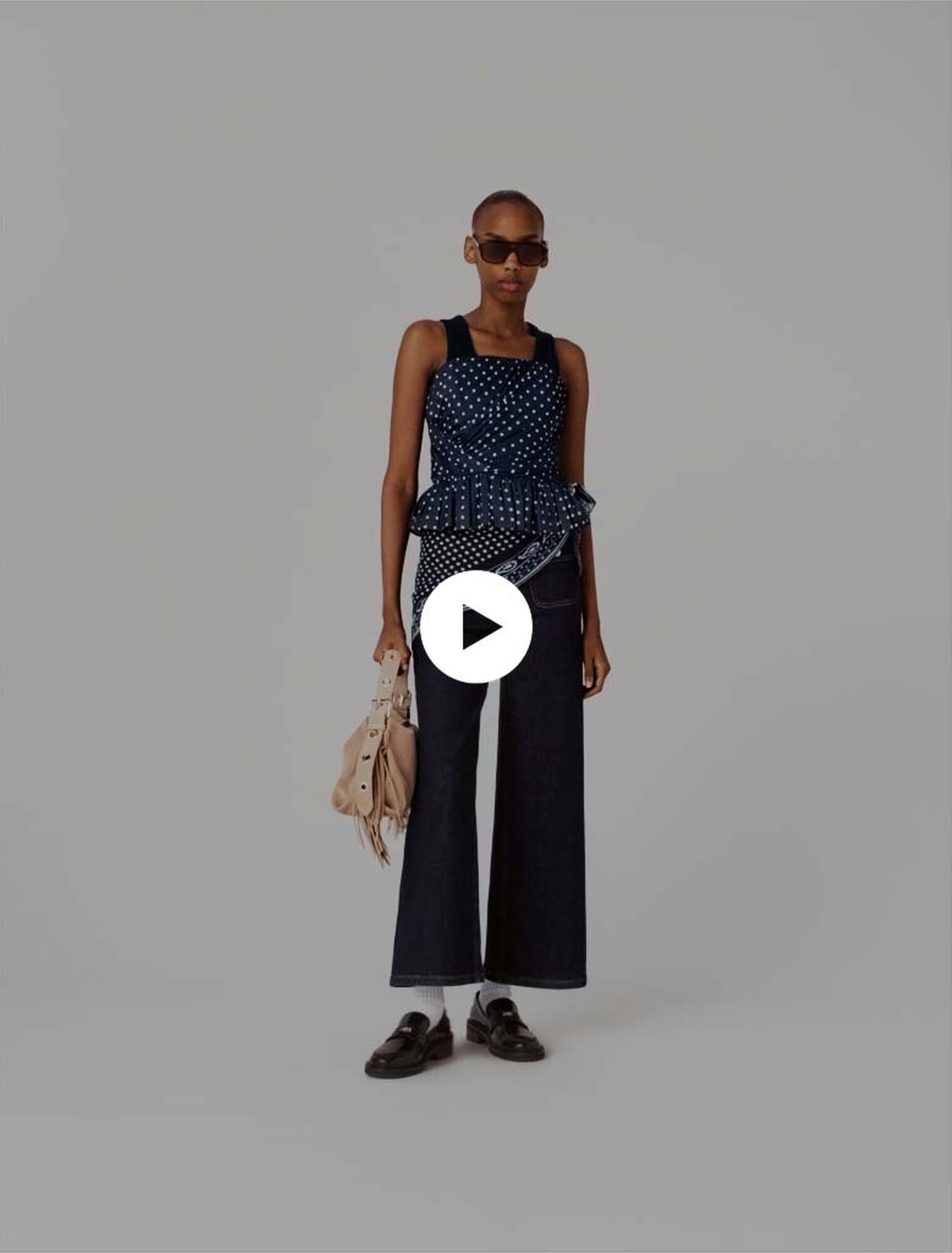 Bedrucktes Bustier-Top