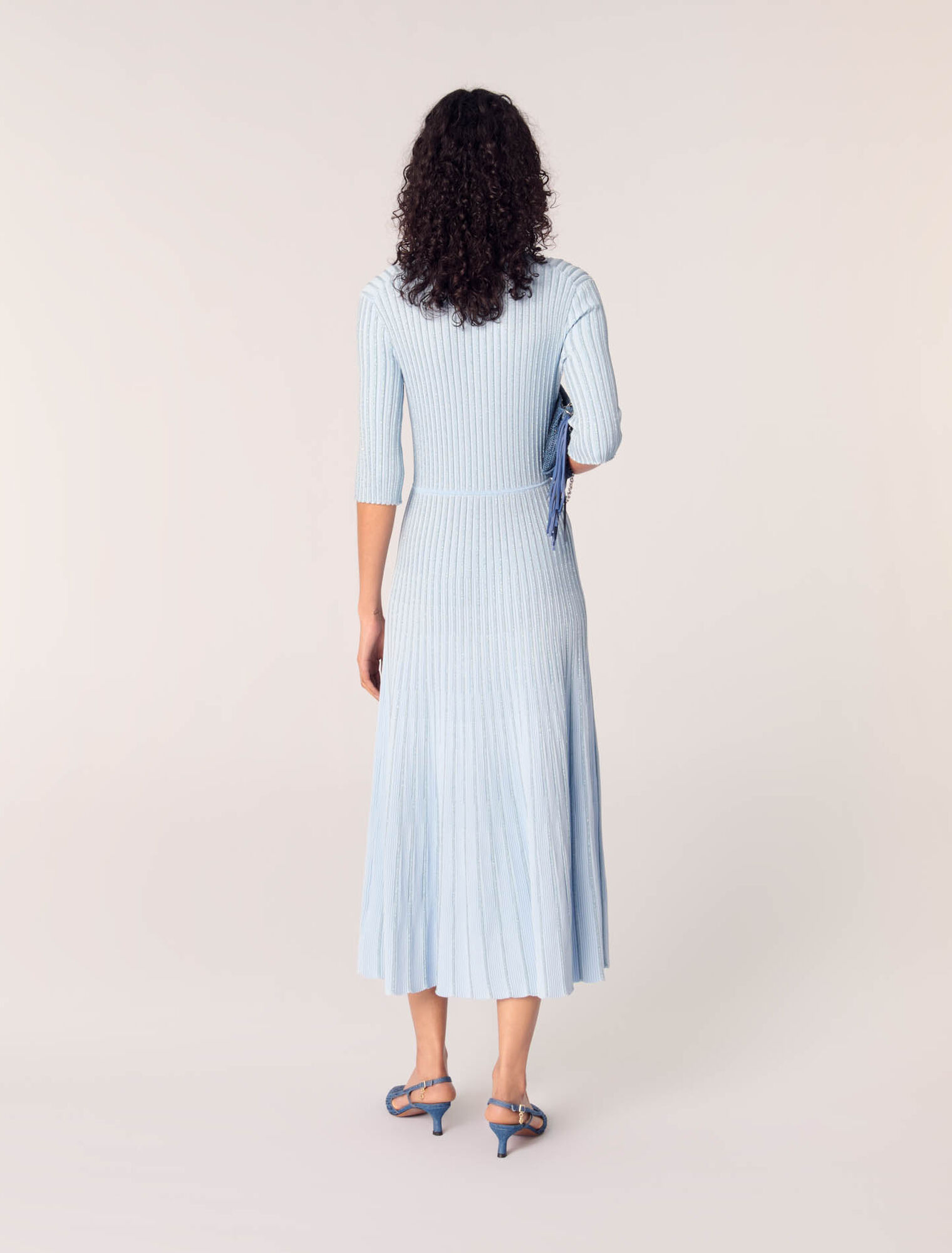 Midikleid aus Rippstrick