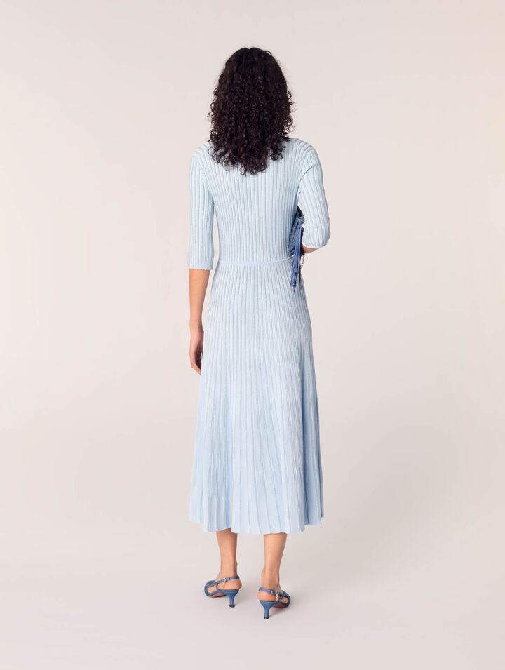 Midikleid aus Rippstrick