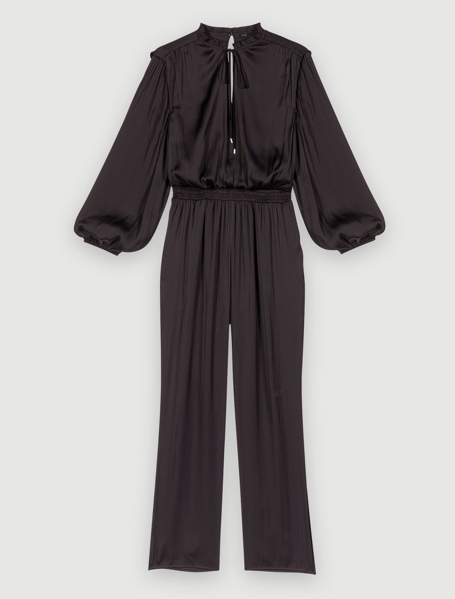 Langer, Jumpsuit mit Gürtel