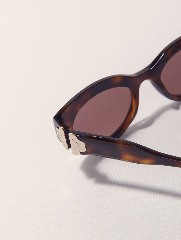 Cat-Eye-Sonnenbrille aus Acetat