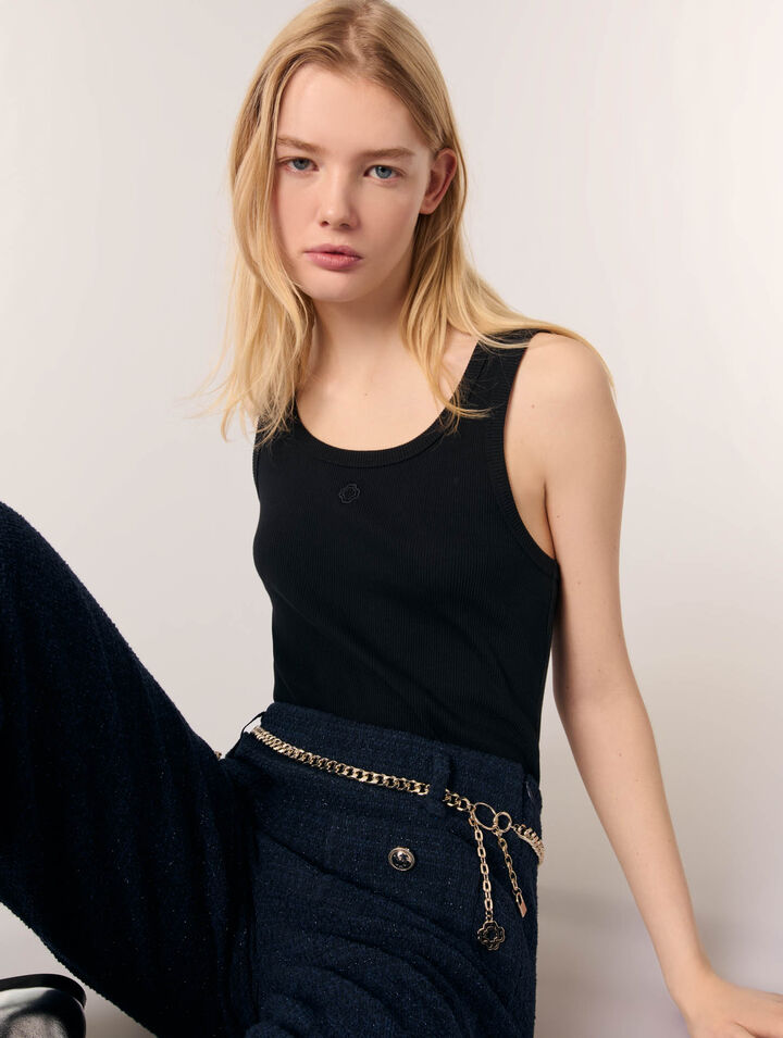 Geripptes Tanktop