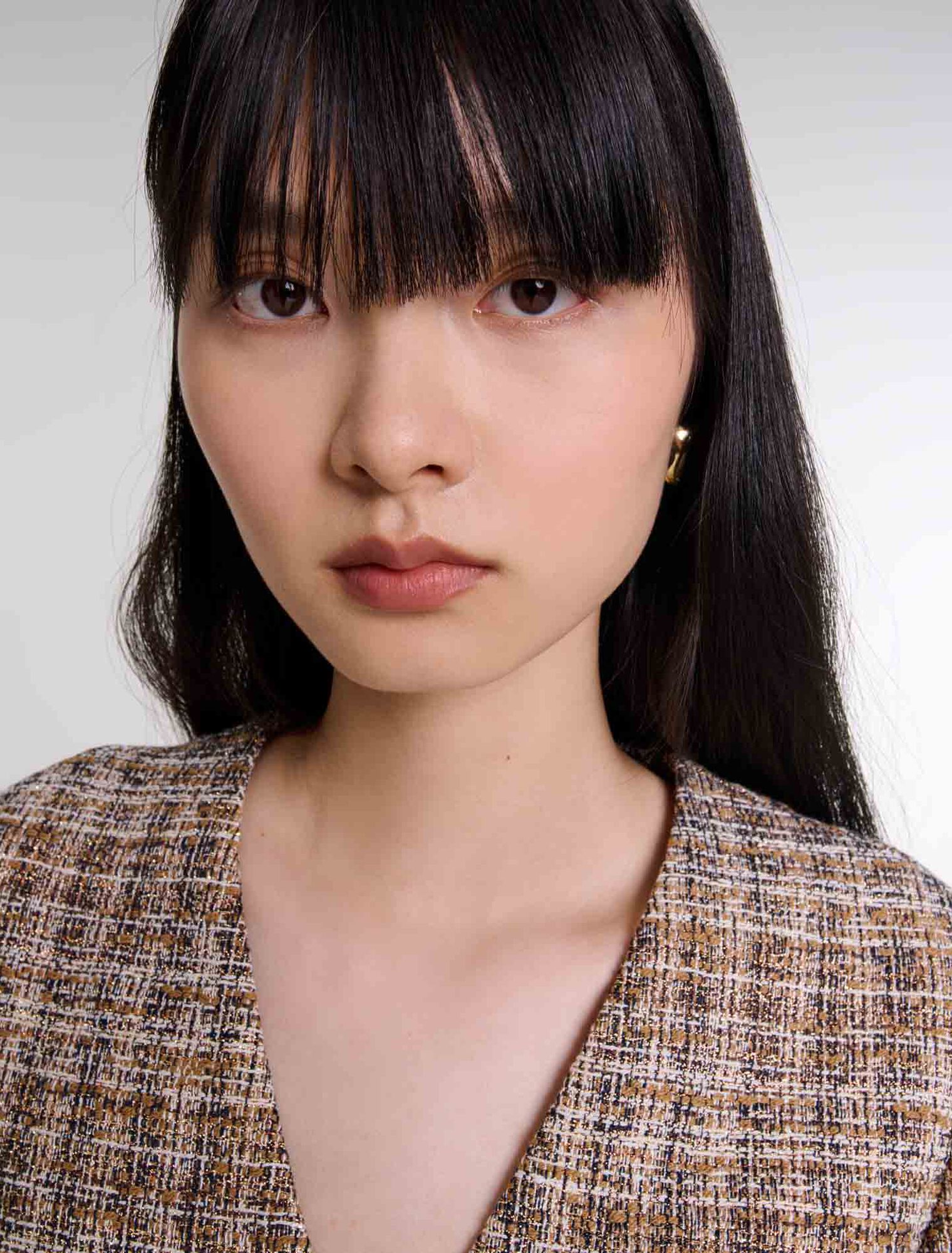 Kurzes Kleid aus Tweed