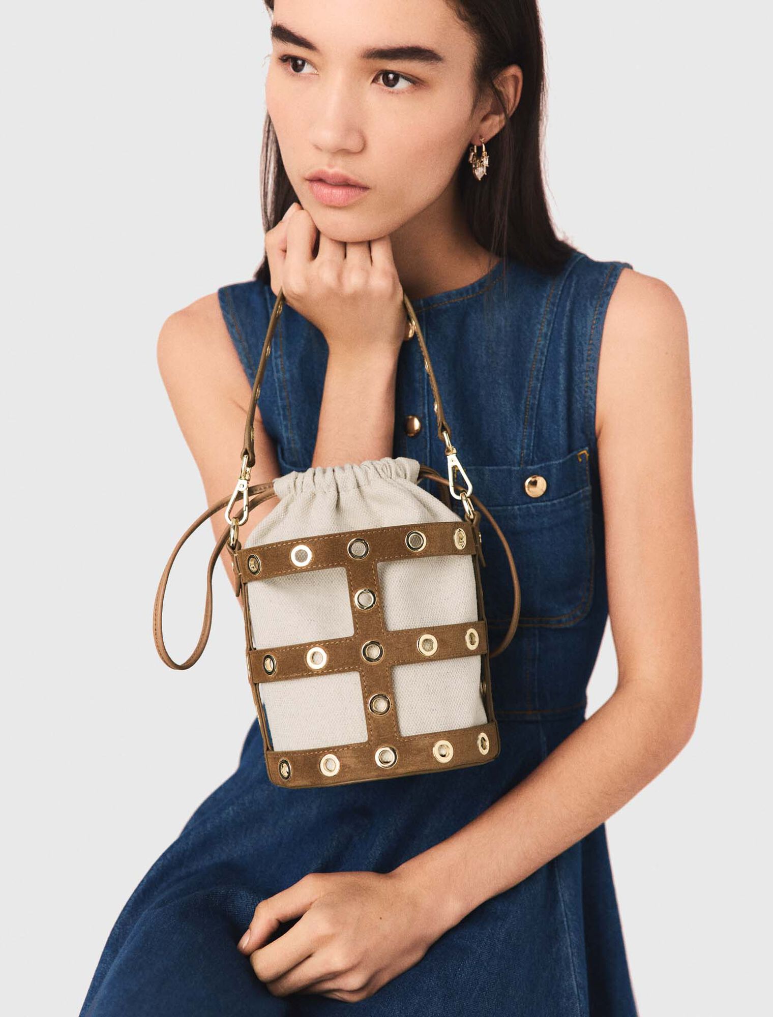 Bucket Bag Miss M aus Wildleder