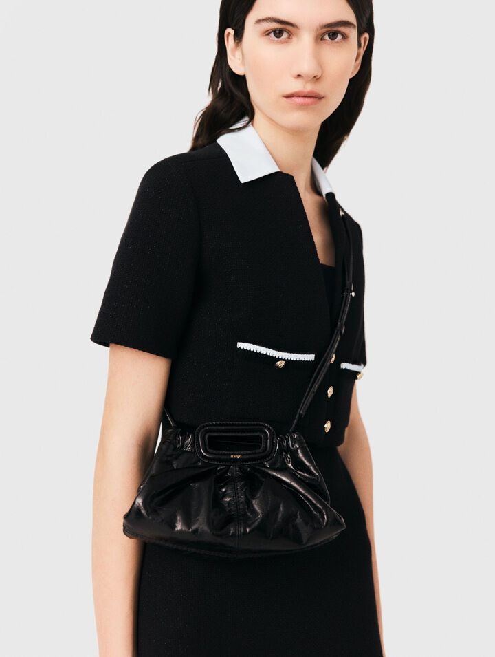 Milpli Mini-Clutch aus Craquel&eacute;-Leder