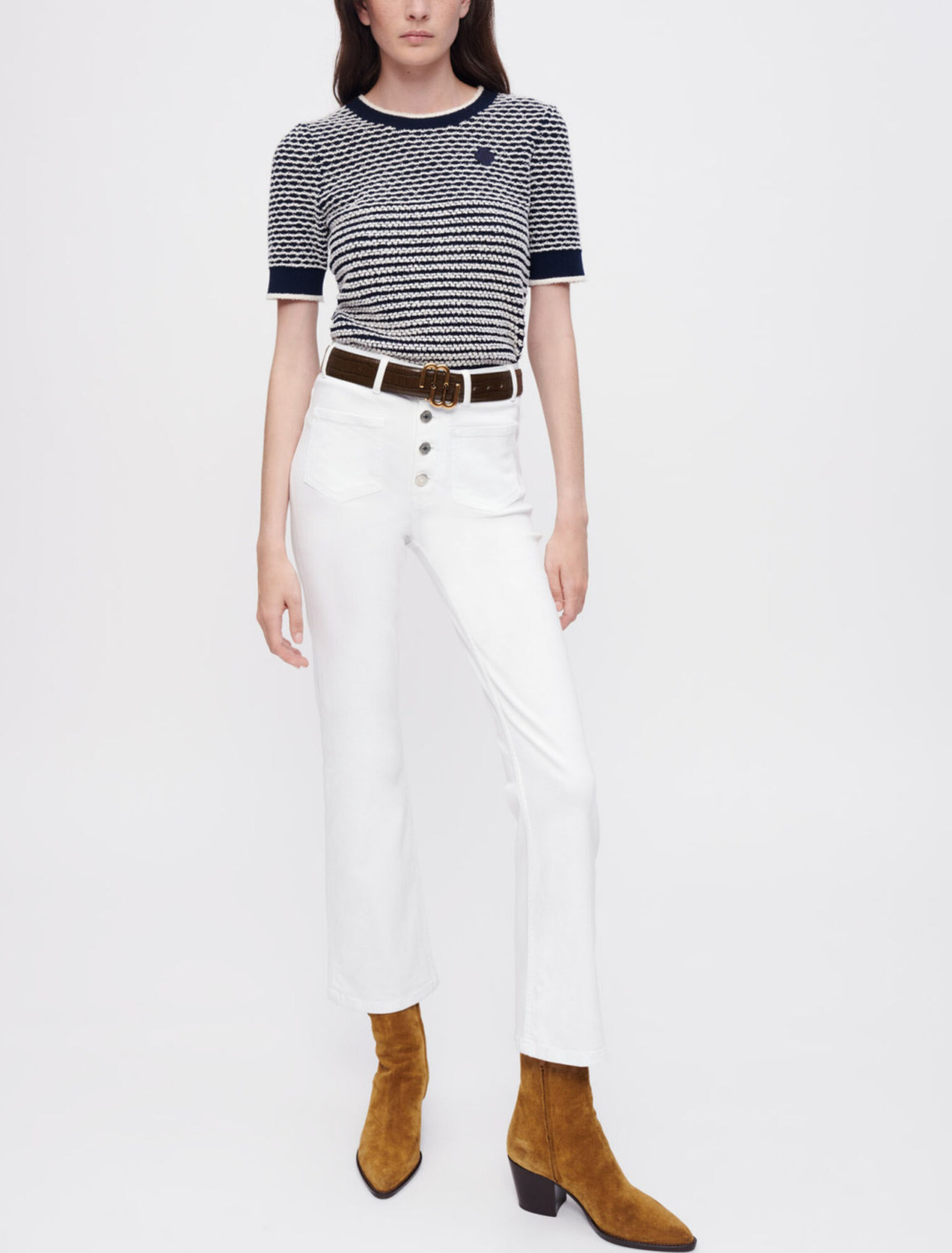 Ausgestellte Jeans mit Taschen