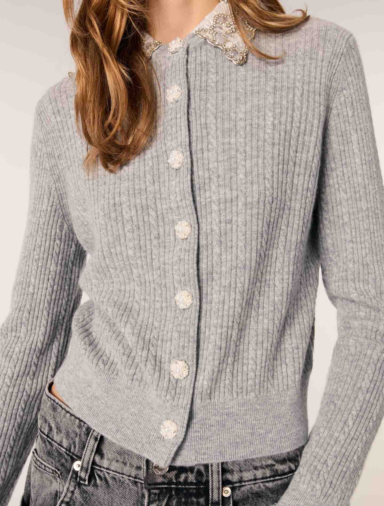 Cardigan mit abnehmbarem