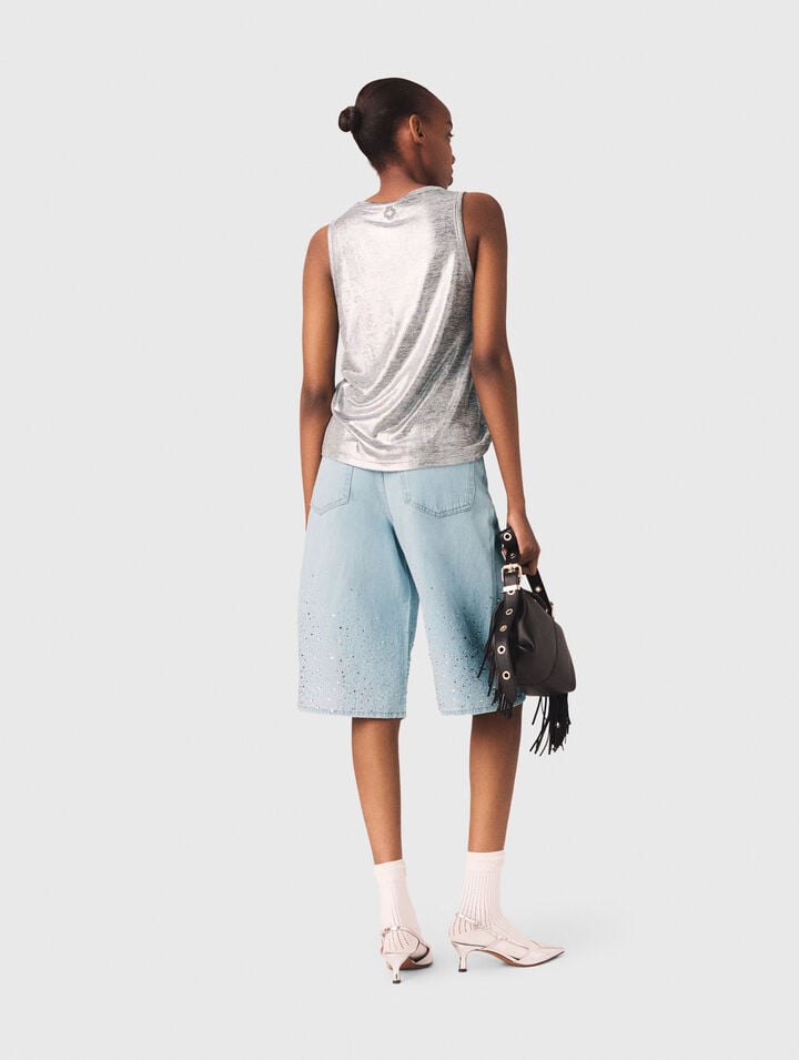 Metallisches Tanktop