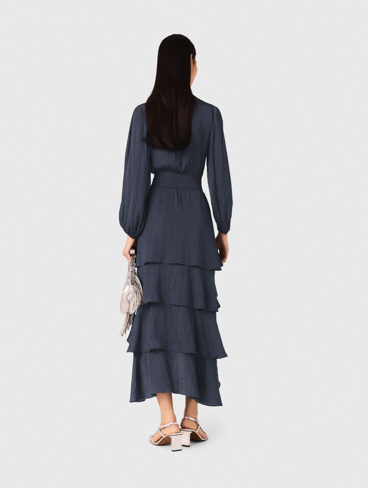 Langes Rüschenkleid