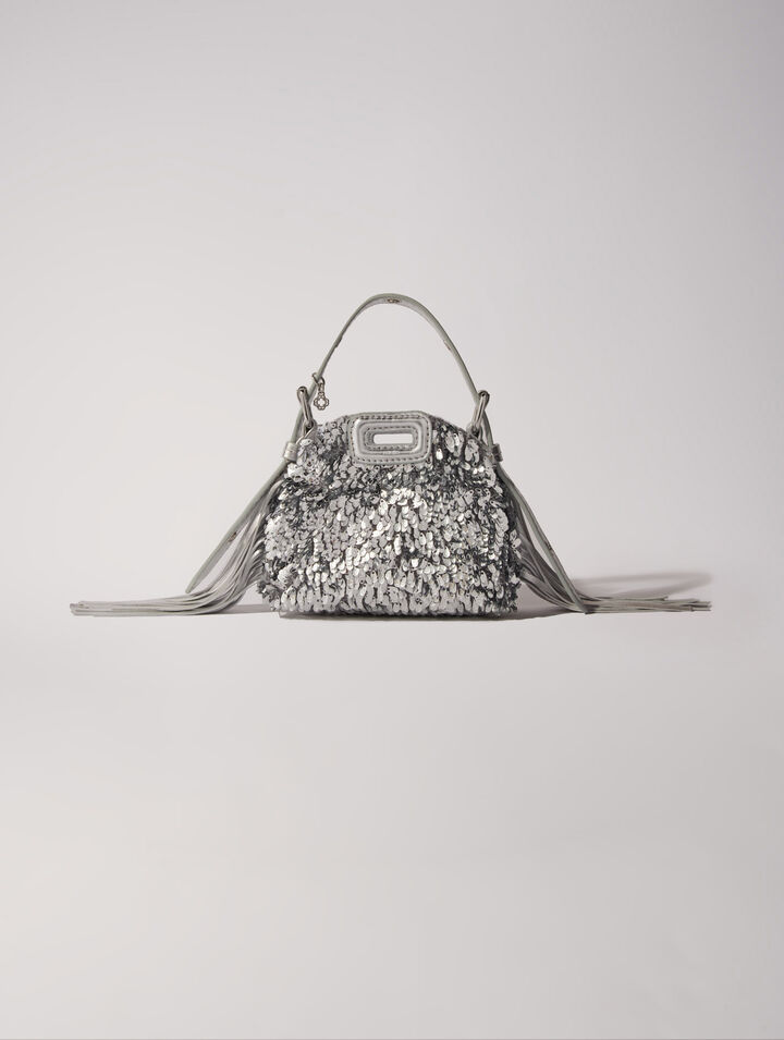 Mini M-Tasche Nano mit Pailletten
