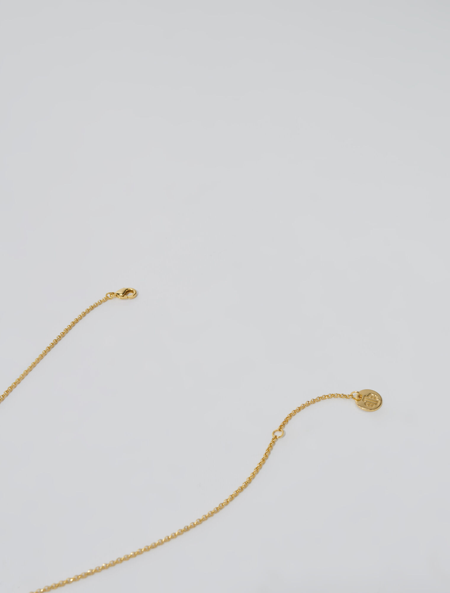 Goldfarbene Halskette mit Strass