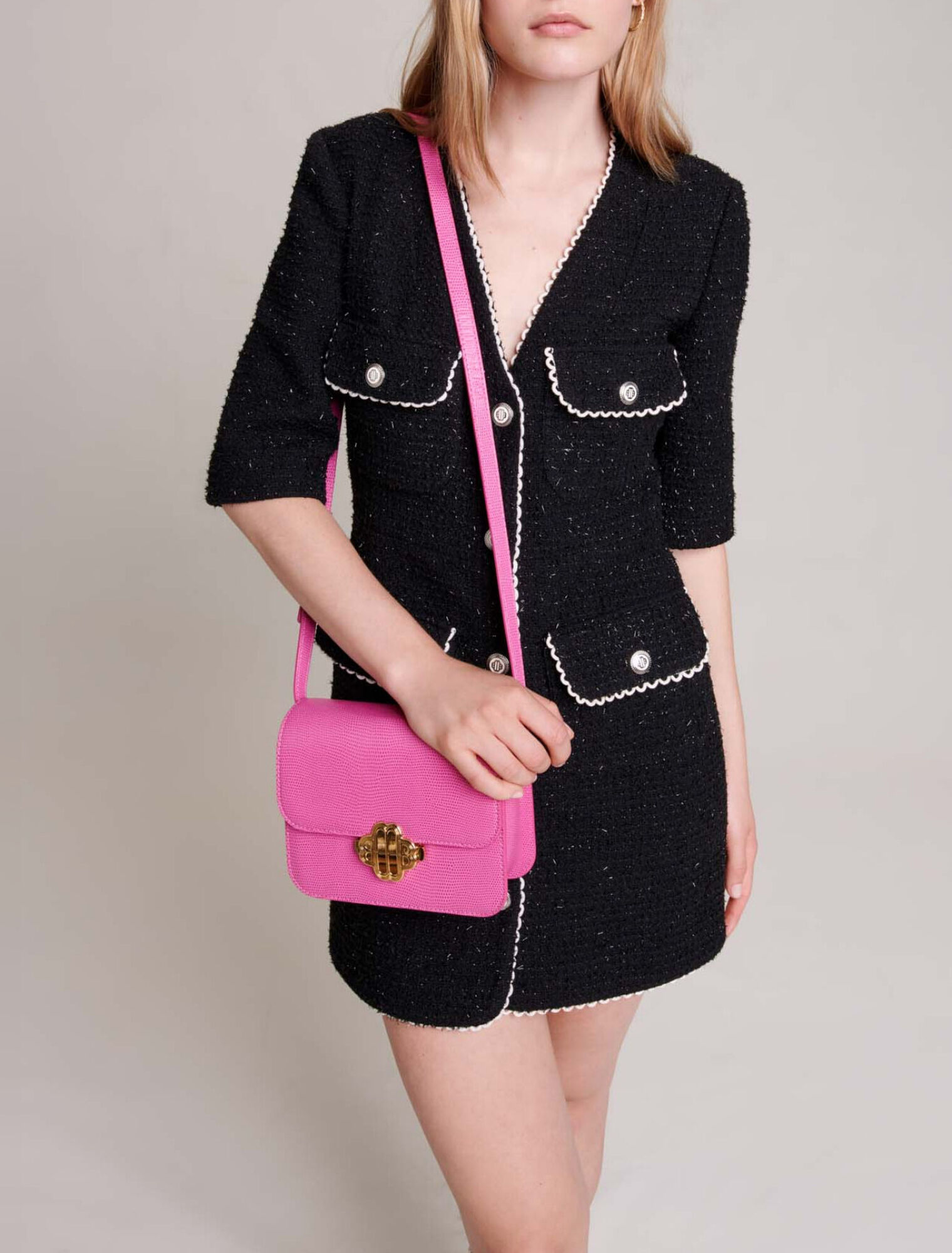 Kurzes Kleid aus Tweed