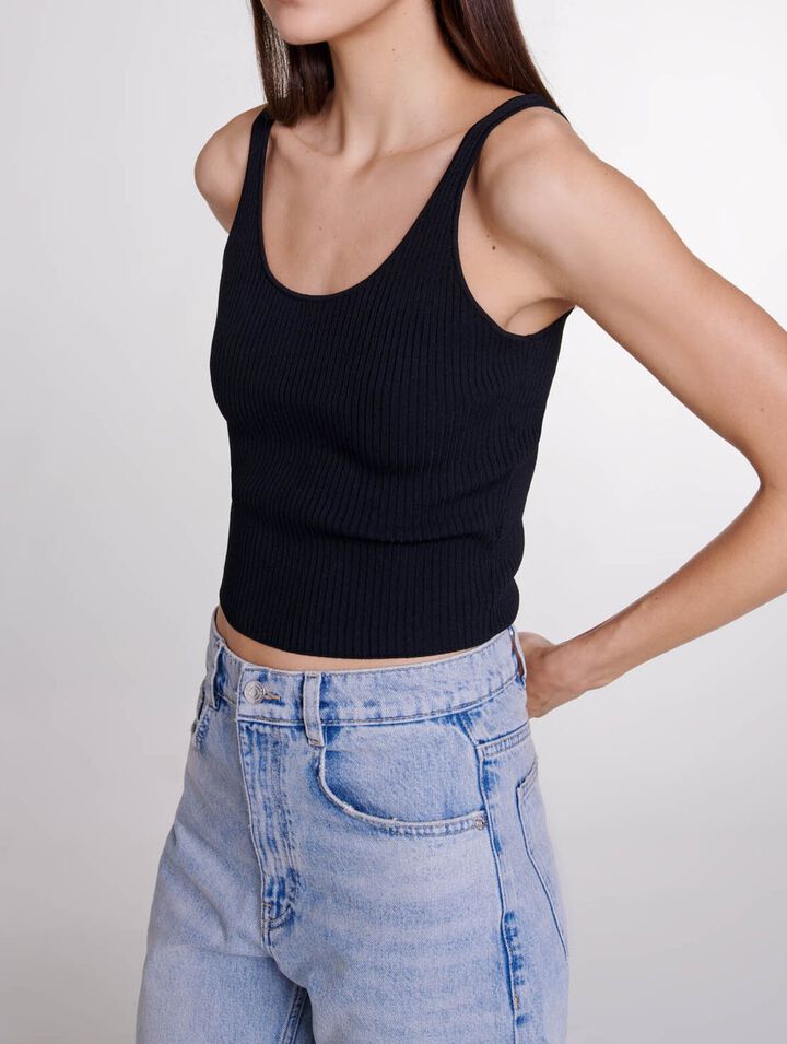 Twinset aus Strick mit Stretch-Anteil