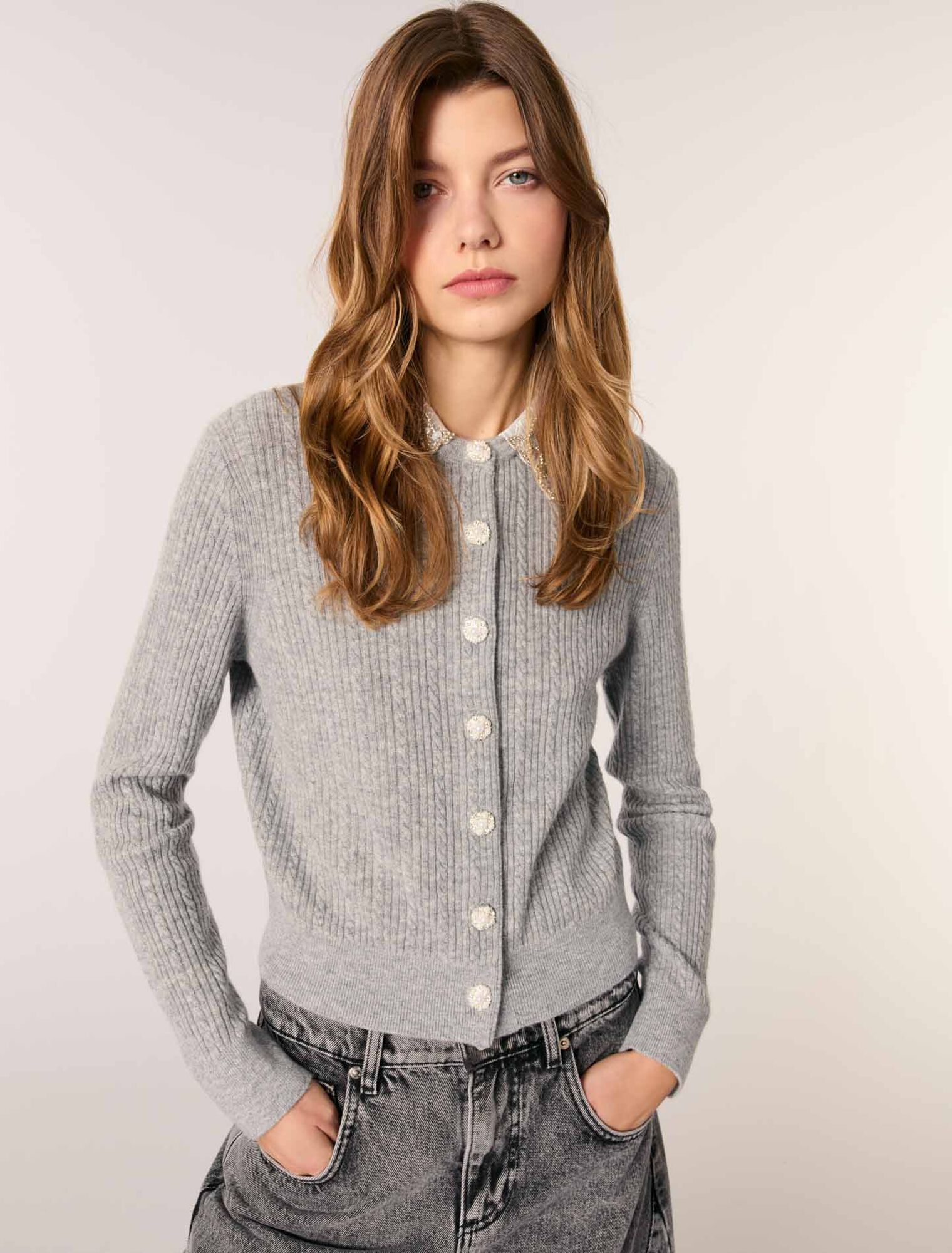 Cardigan mit abnehmbarem