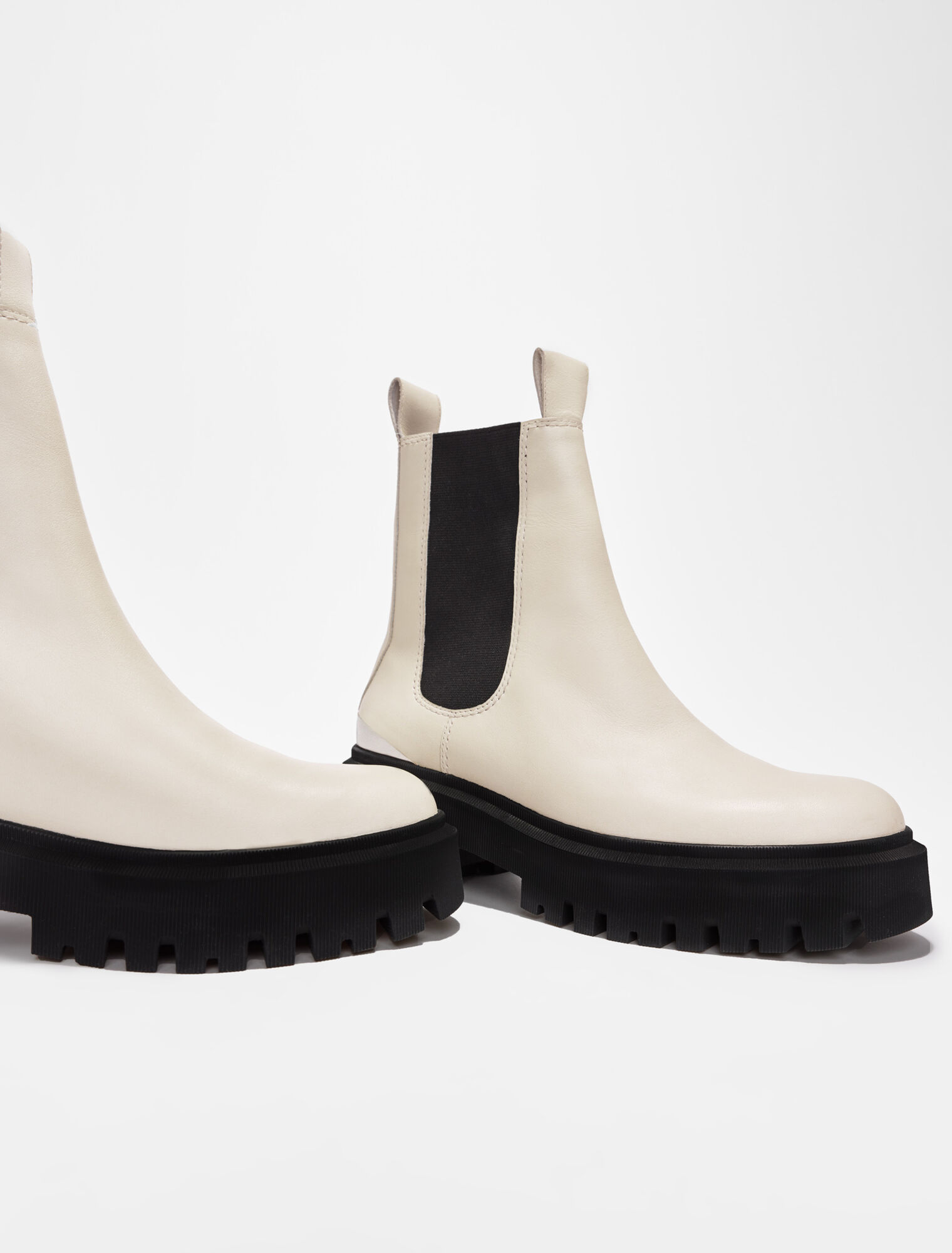 Chelsea-Stiefeletten mit Plateau