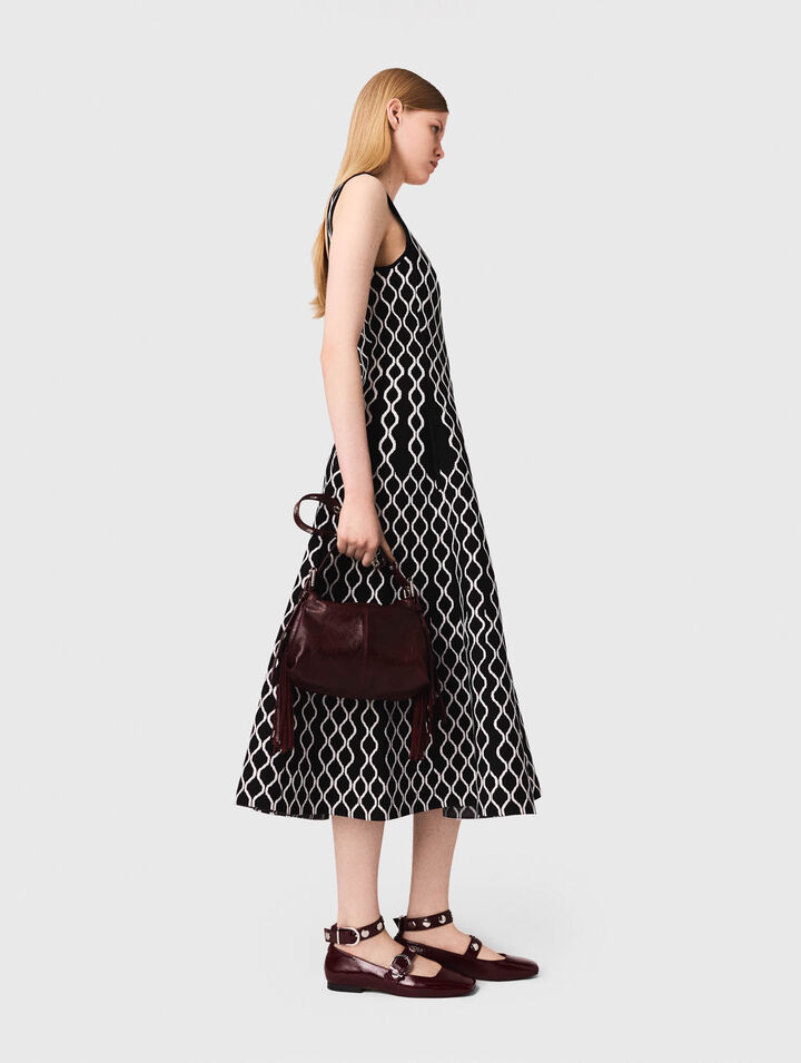 Midikleid aus Jacquard-Strick