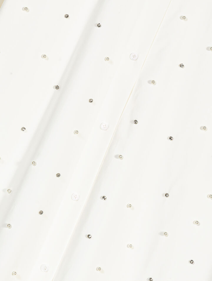 Strass-Hemd mit Krawatte