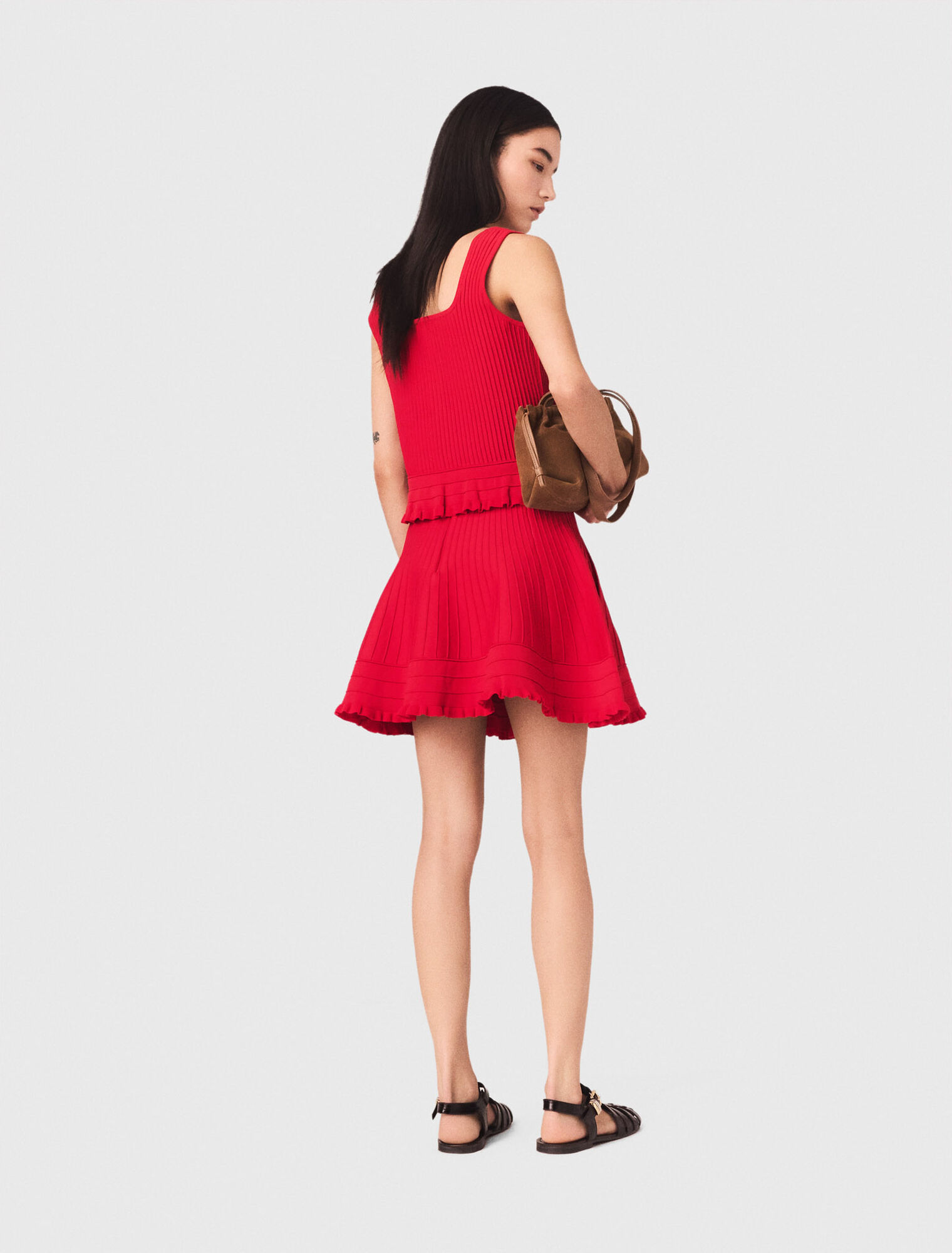 Stricktop mit Volants