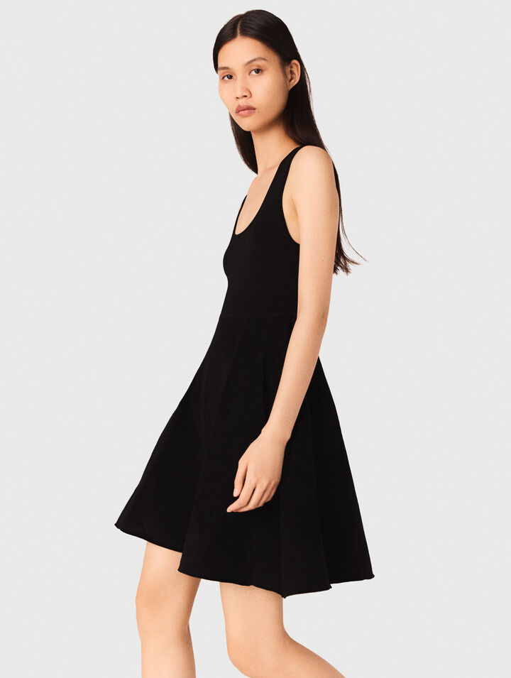 2-in-1-Kleid mit Samt-Effekt