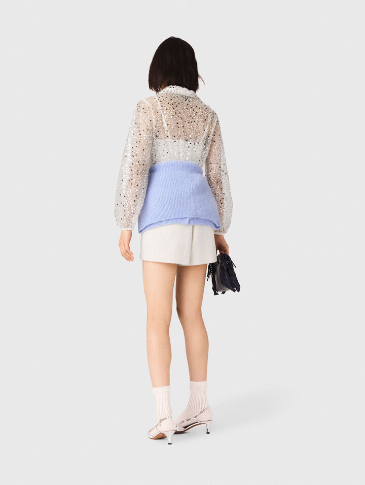 Kurzoverall aus Tweed