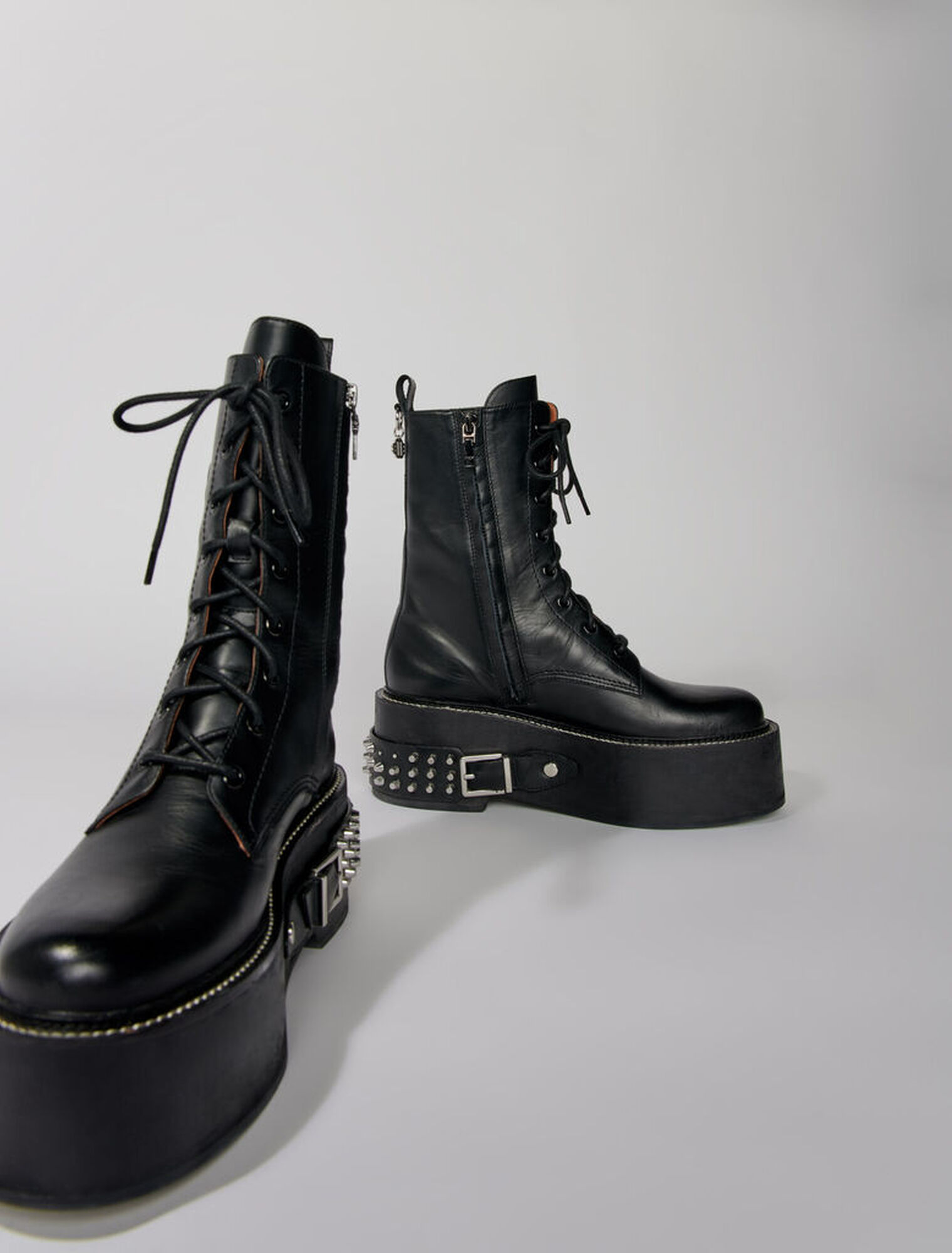 Ranger-Stiefeletten mit Punkdetails