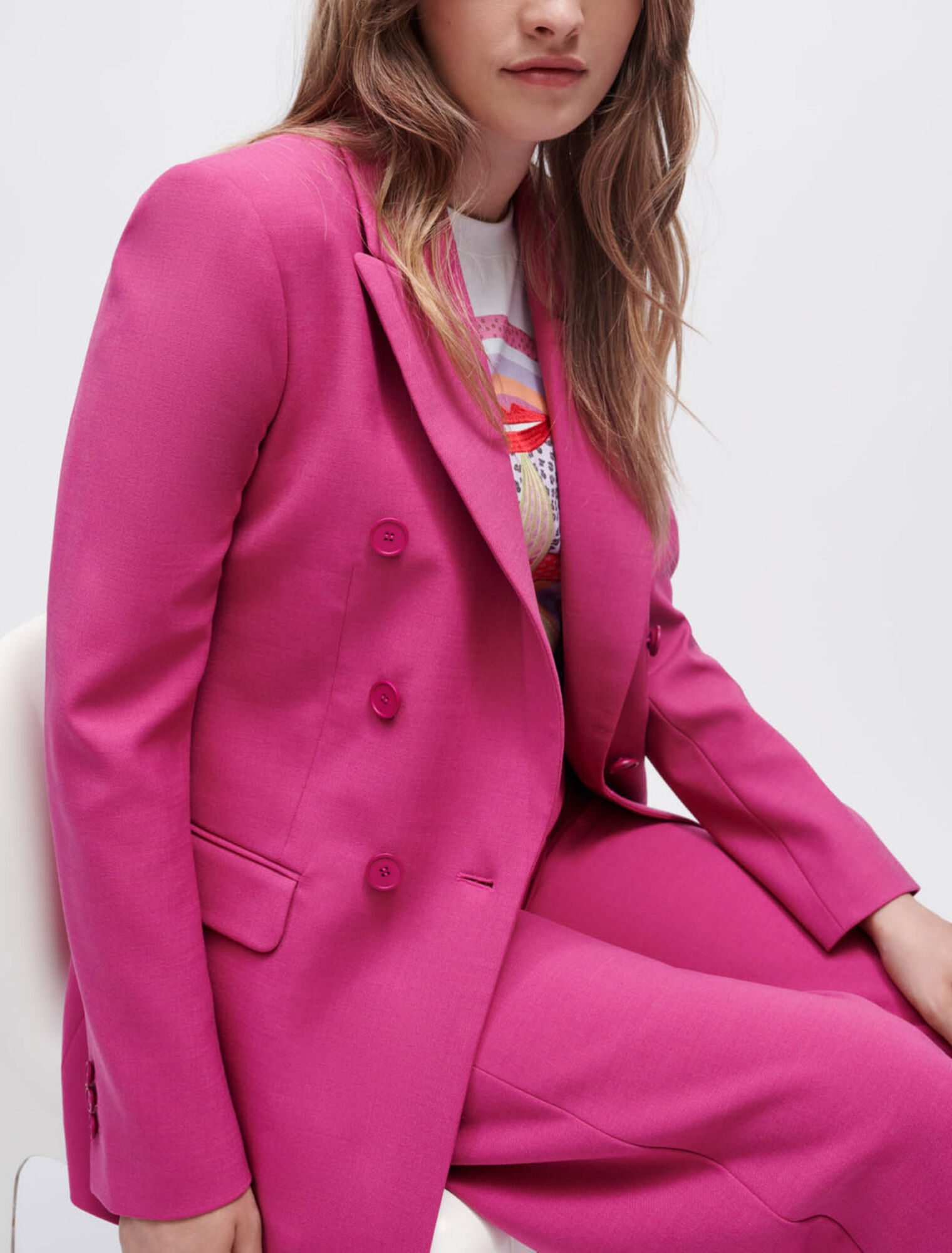 Überkreuzte Stretch-Tailoring-Jacke
