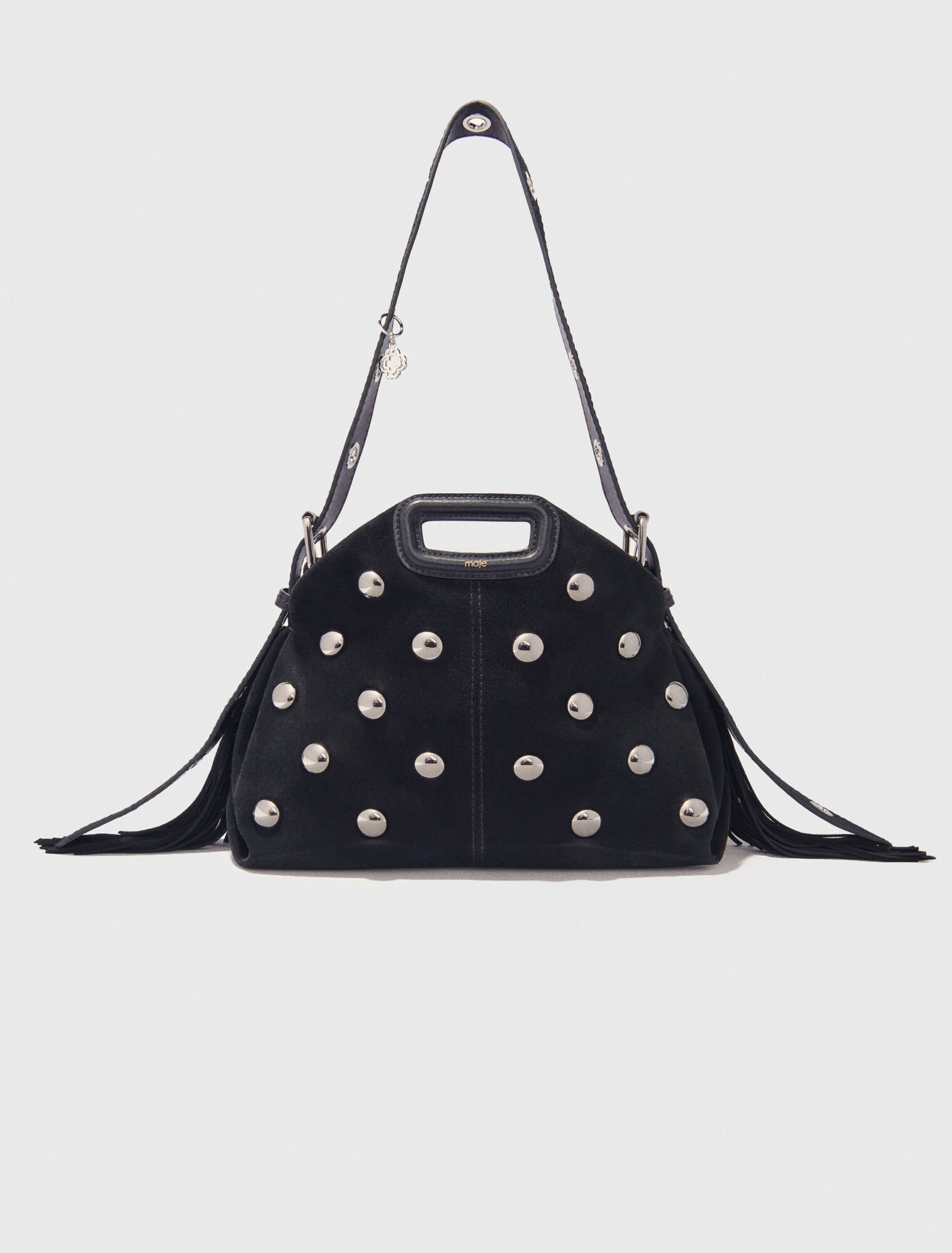 Tasche Miss M, Velours und Nieten