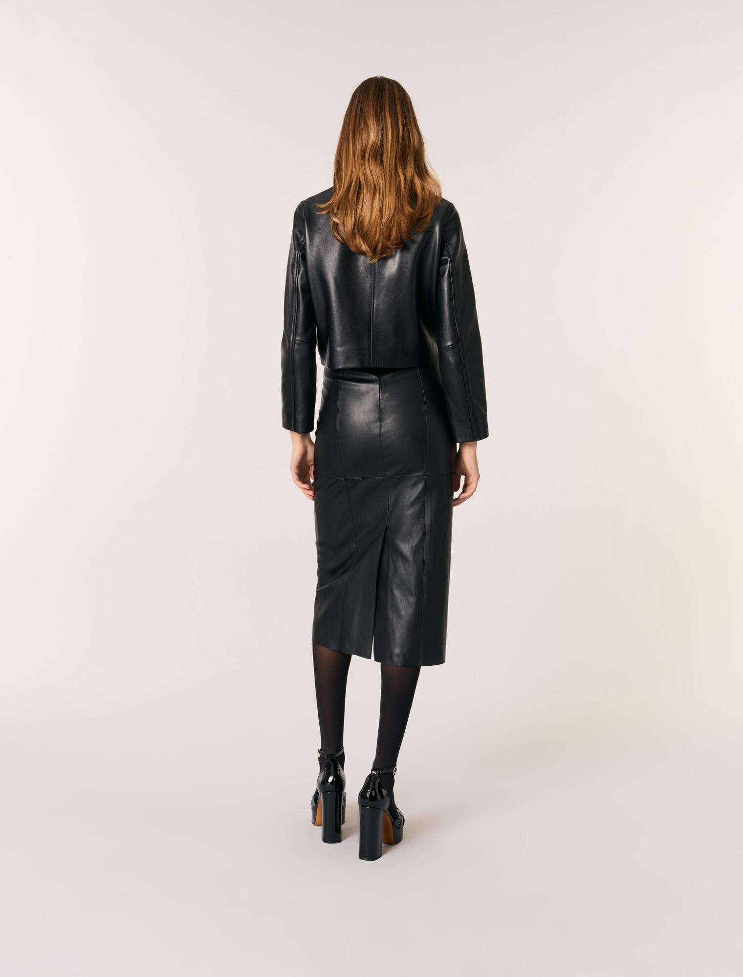 Kurze Lederjacke
