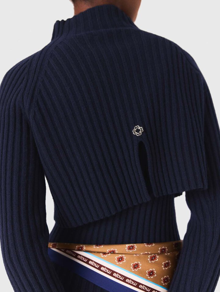 Strickkleid mit abnehmbarem Pulli