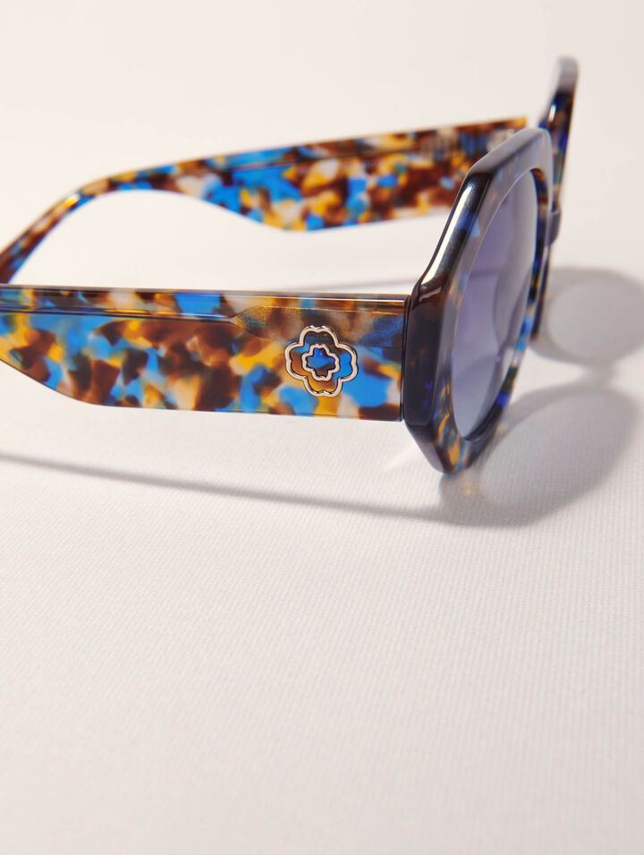 Runde Sonnenbrille aus Acetat