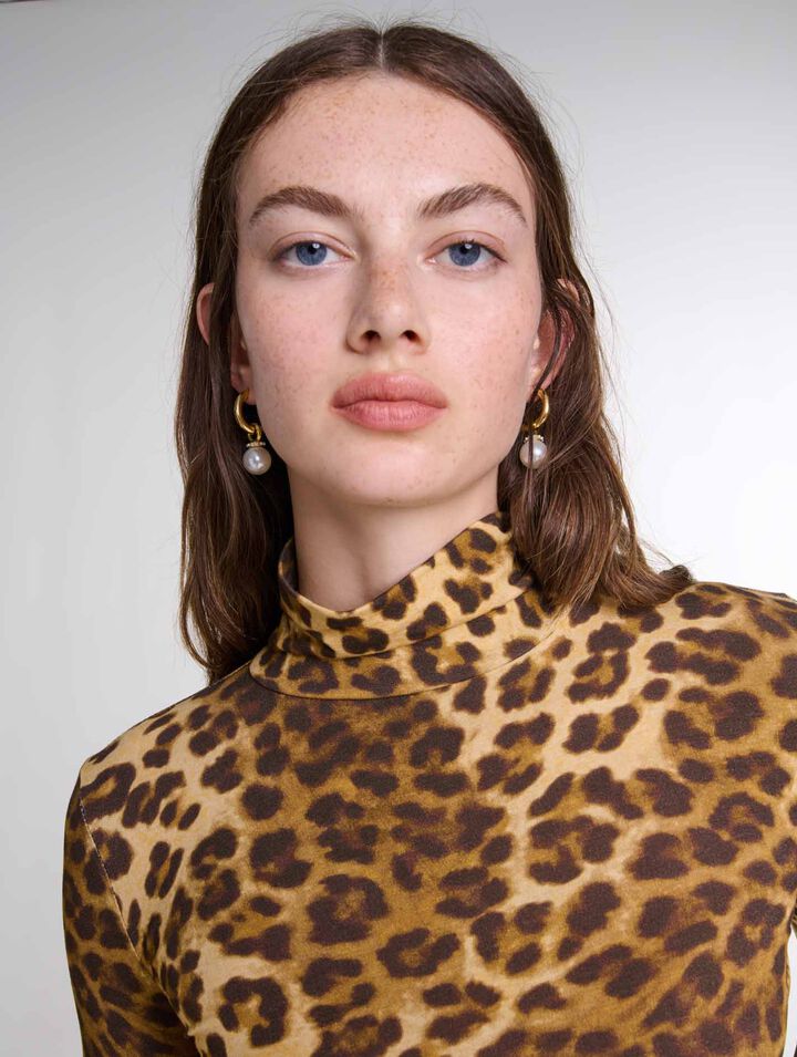 Pullover mit Leopardenprint