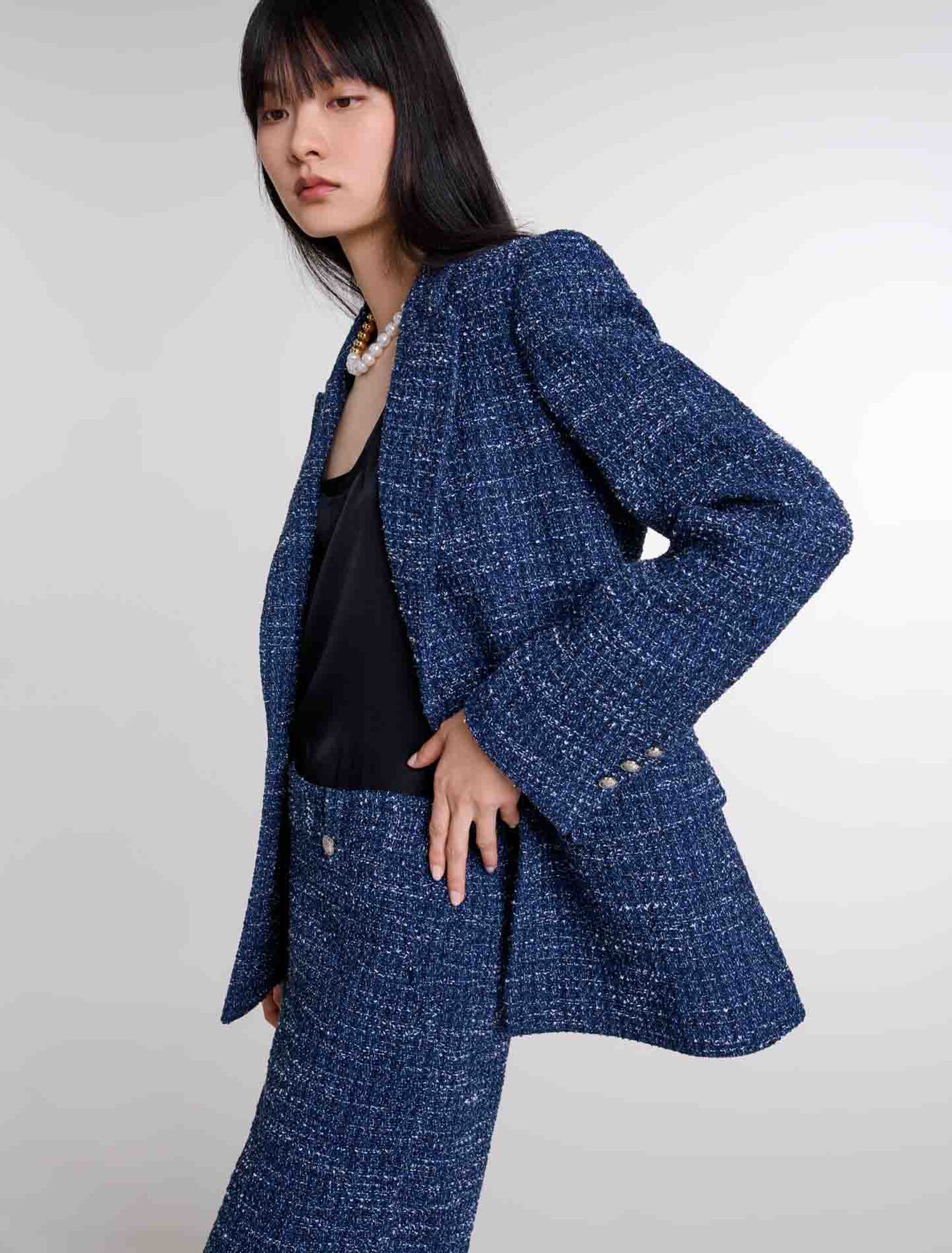 Tweed-Jacke