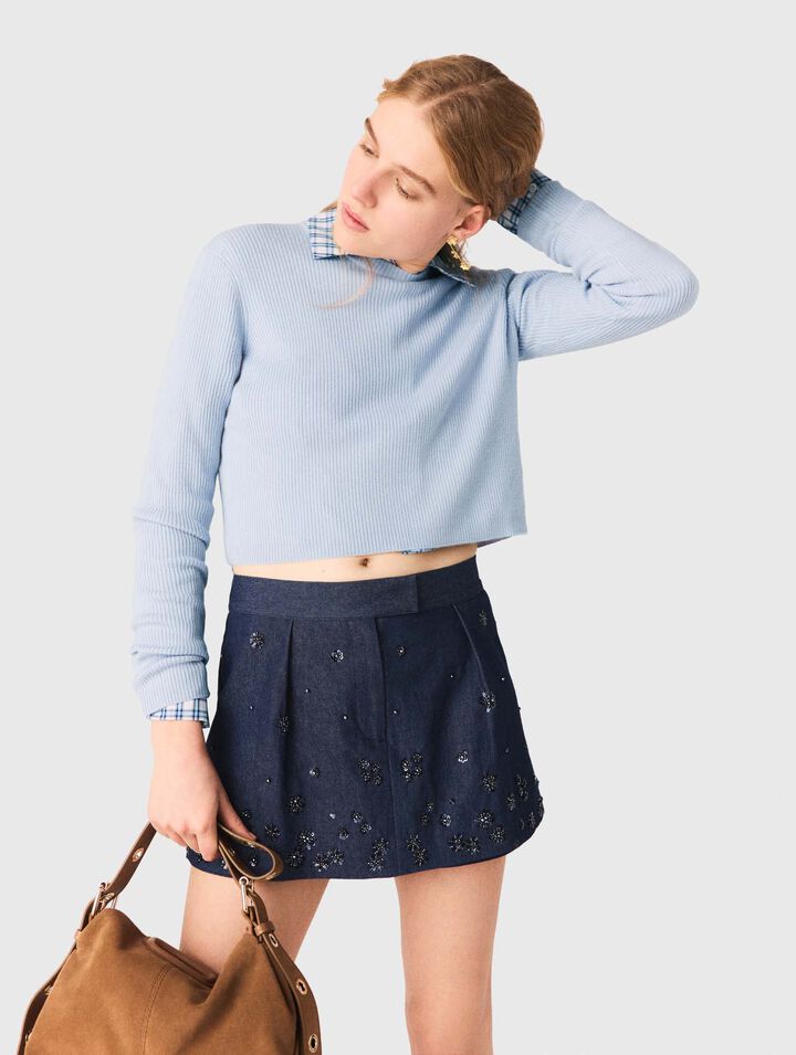 Pullover mit Schmuckkn&ouml;pfen hinten