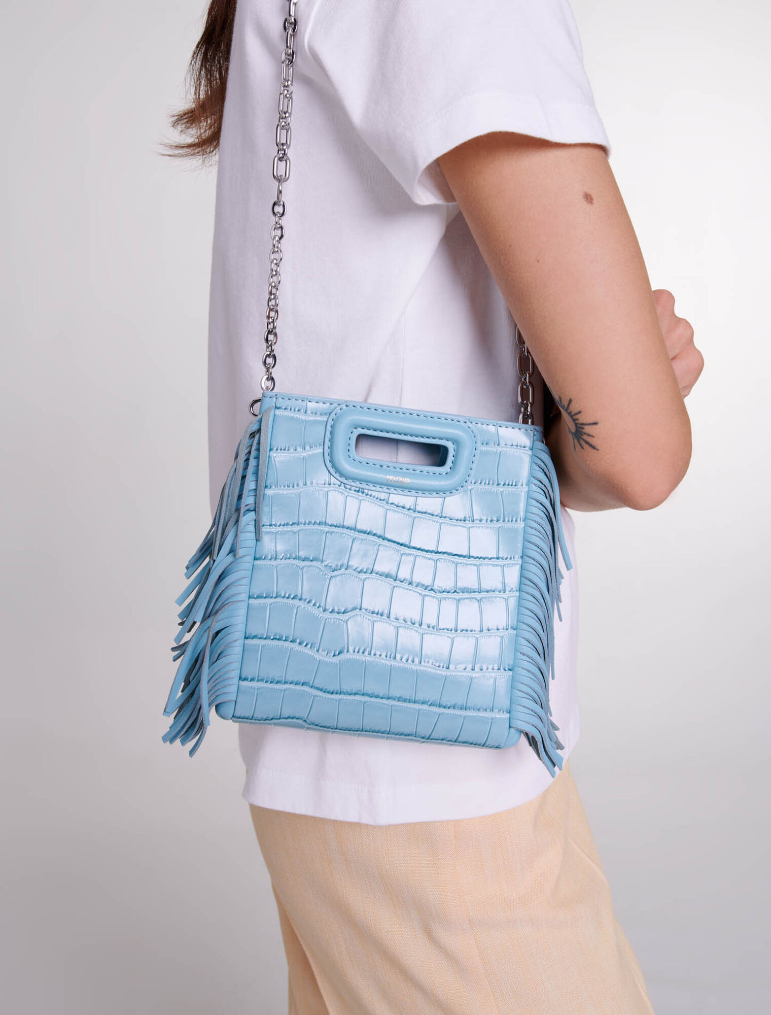 M Mini-Tasche aus Krokodilleder